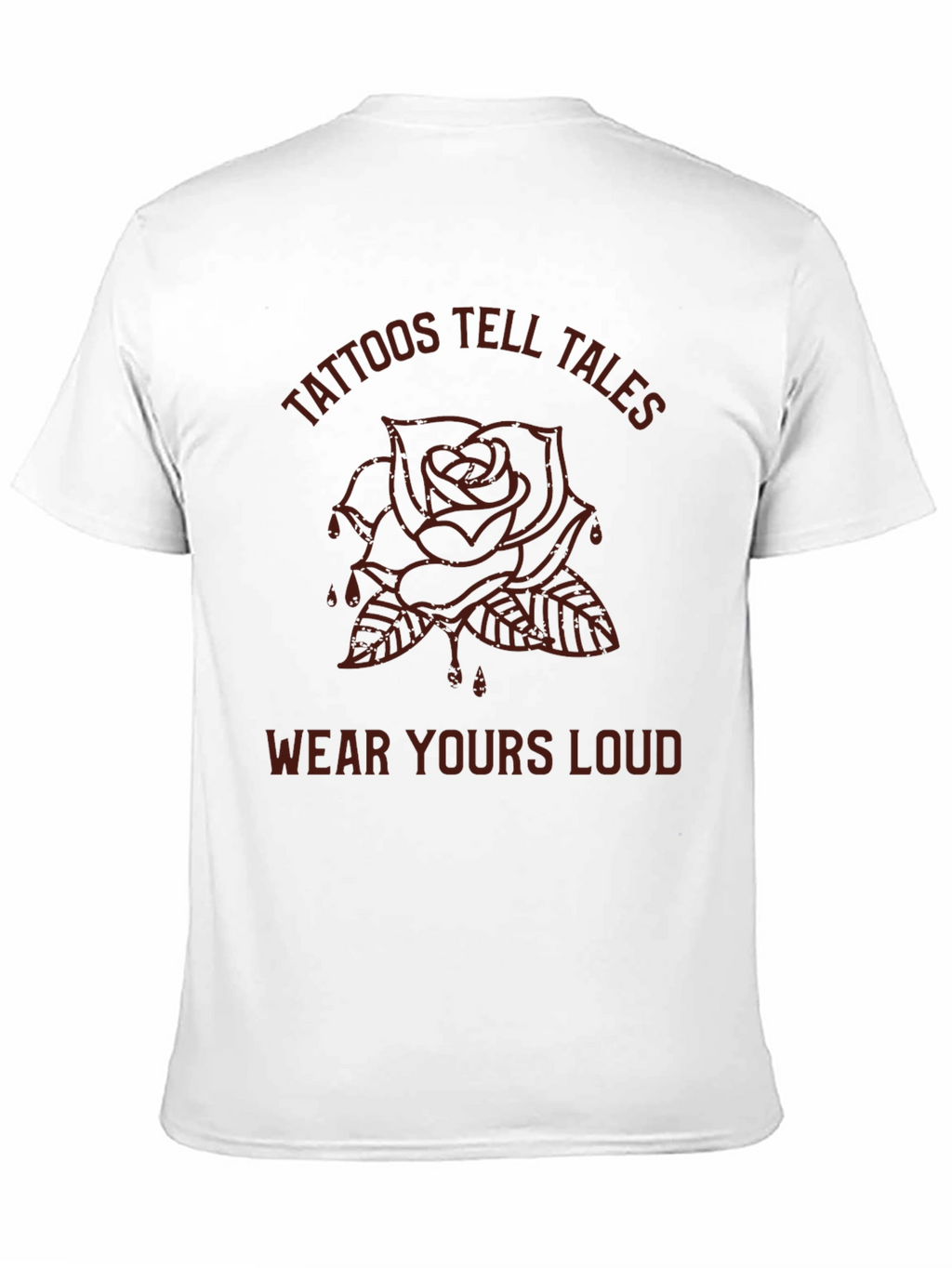 Tattoos Tell Tales Graphic Tee - Black Rose T-Shirt