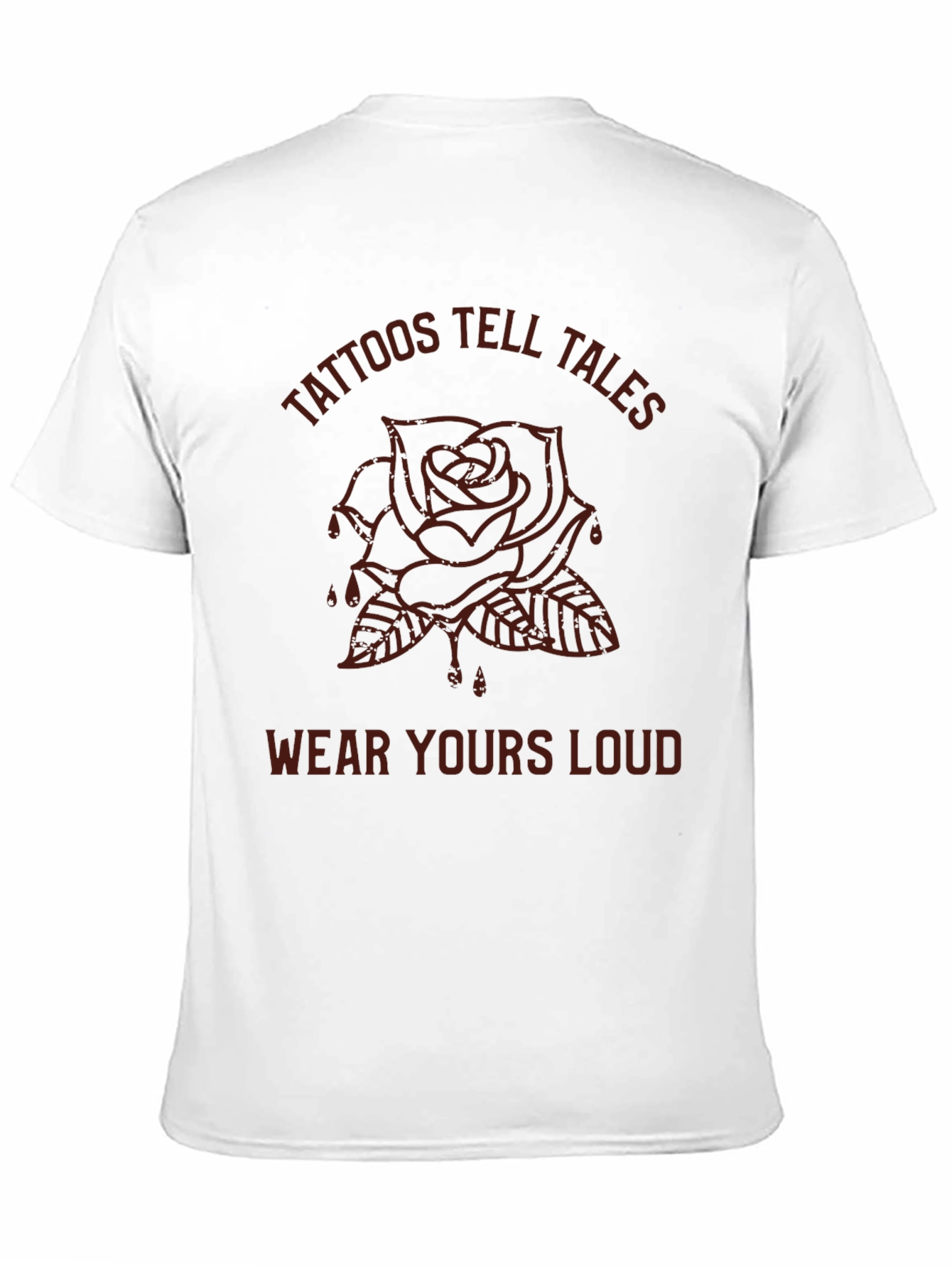 Tattoos Tell Tales Graphic Tee - Black Rose T-Shirt