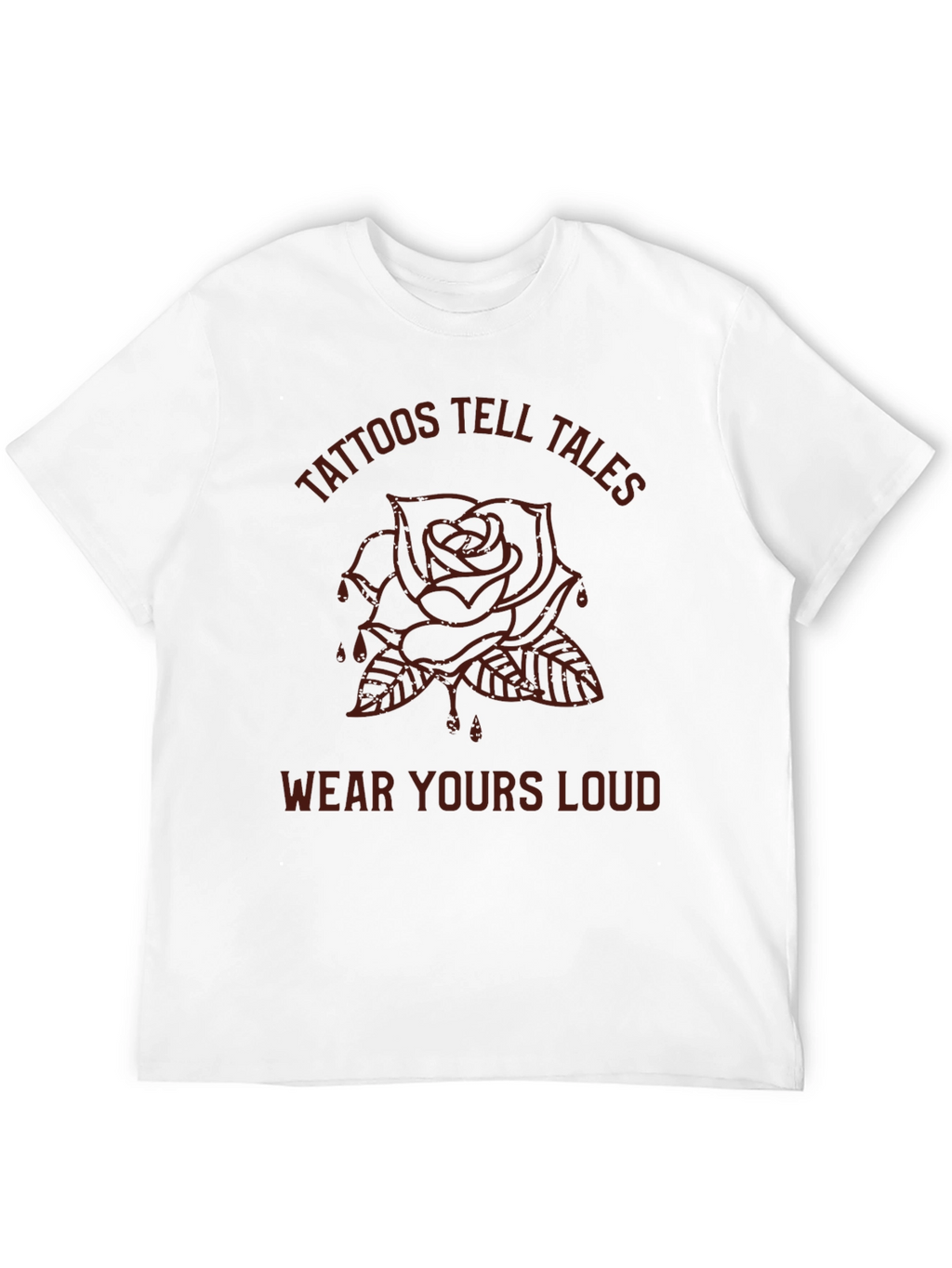 Tattoos Tell Tales Graphic Tee - Black Rose T-Shirt