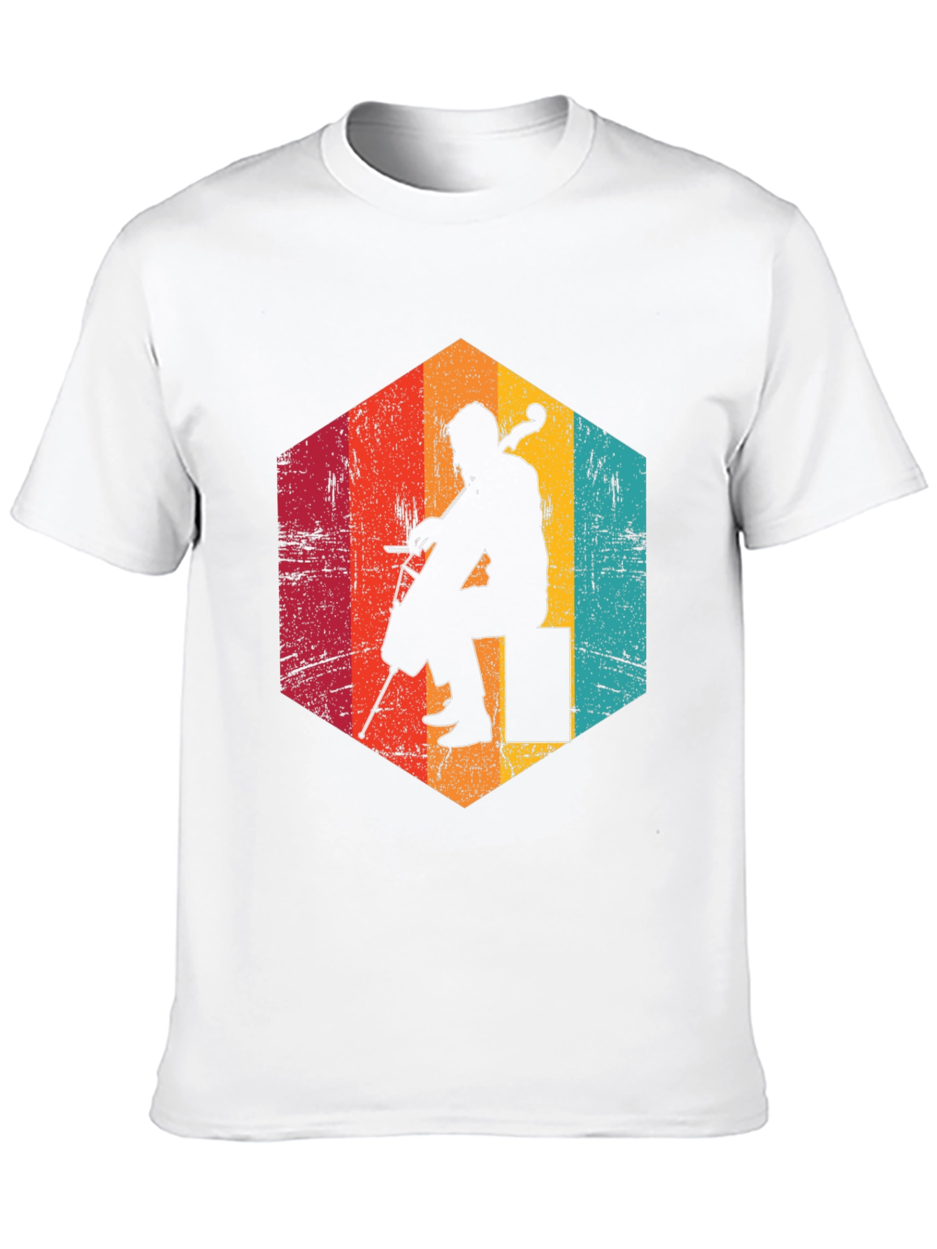 Retro Cello Player Graphic Tee