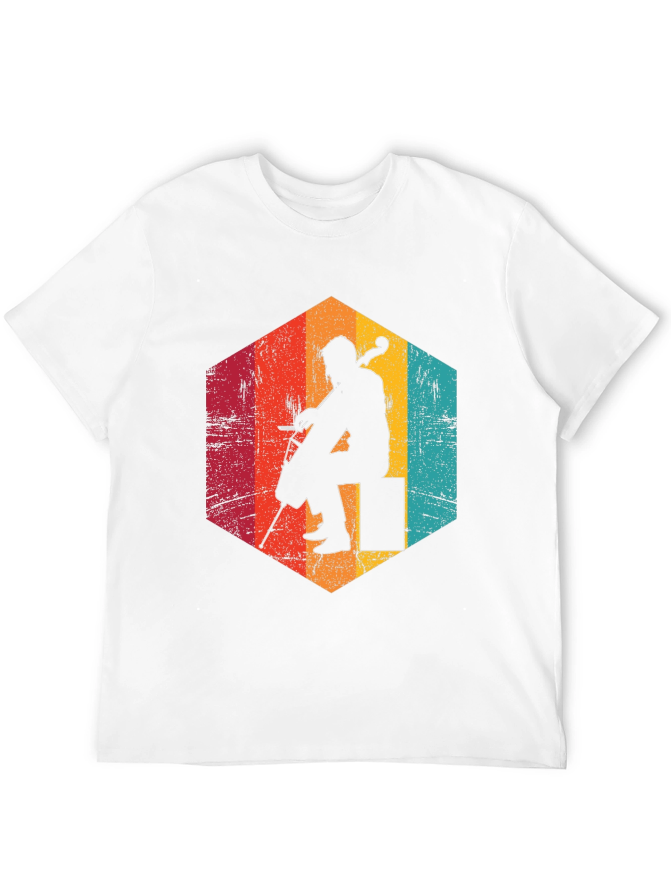 Retro Cello Player Graphic Tee