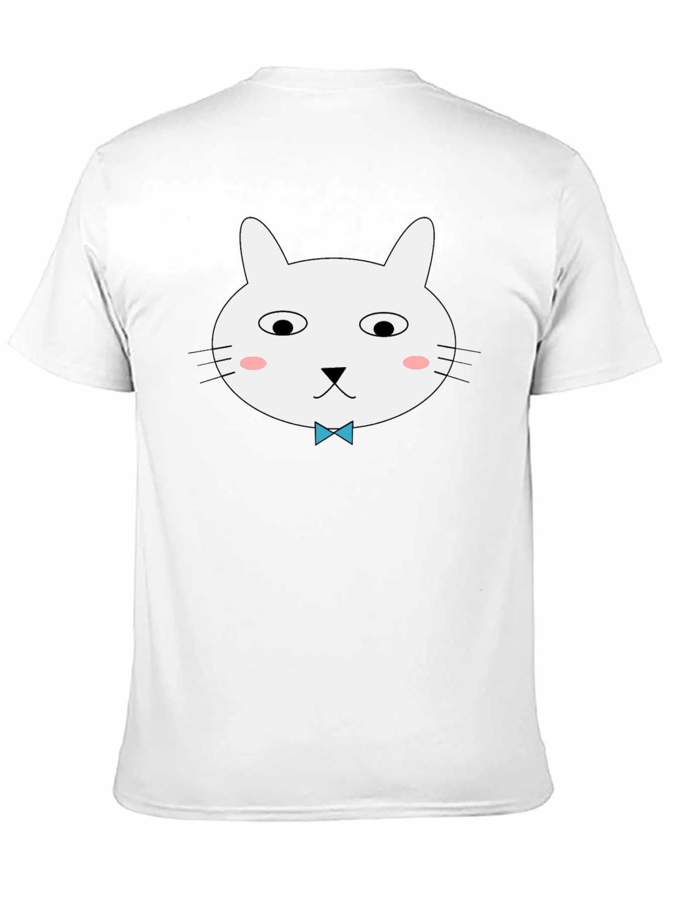 Funny Cat Graphic Tee - Black Cotton T-Shirt