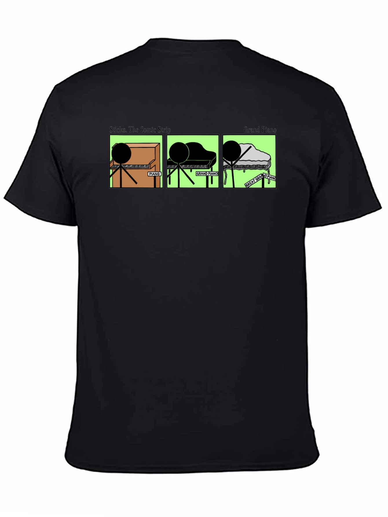 Stick Figure Piano T-Shirt