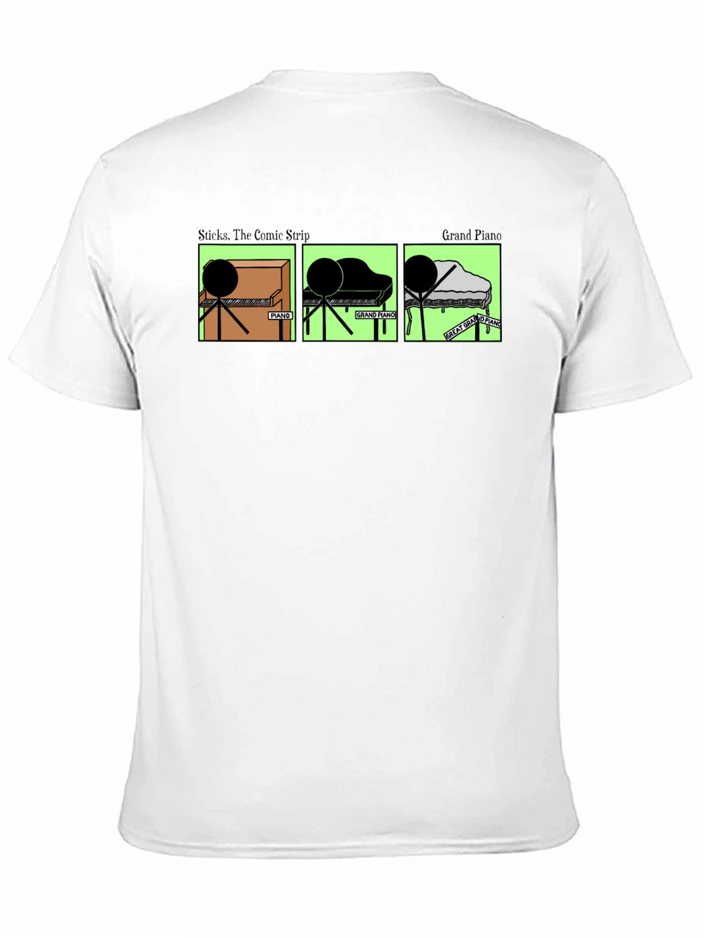 Stick Figure Piano T-Shirt