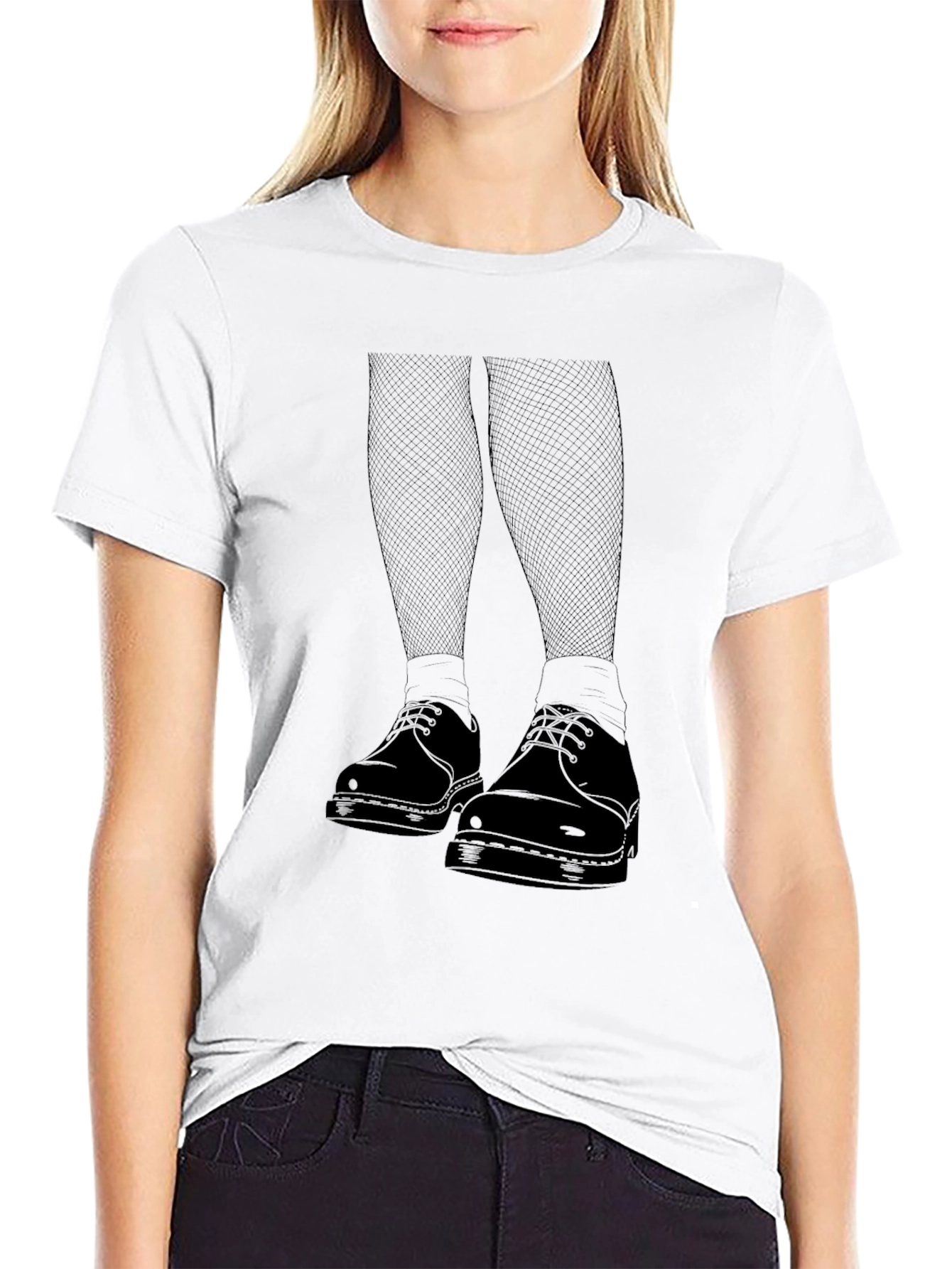 Graphic Print Black T-Shirt