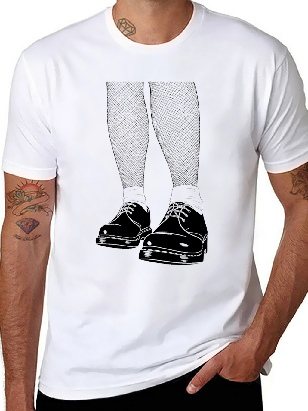 Graphic Print Black T-Shirt