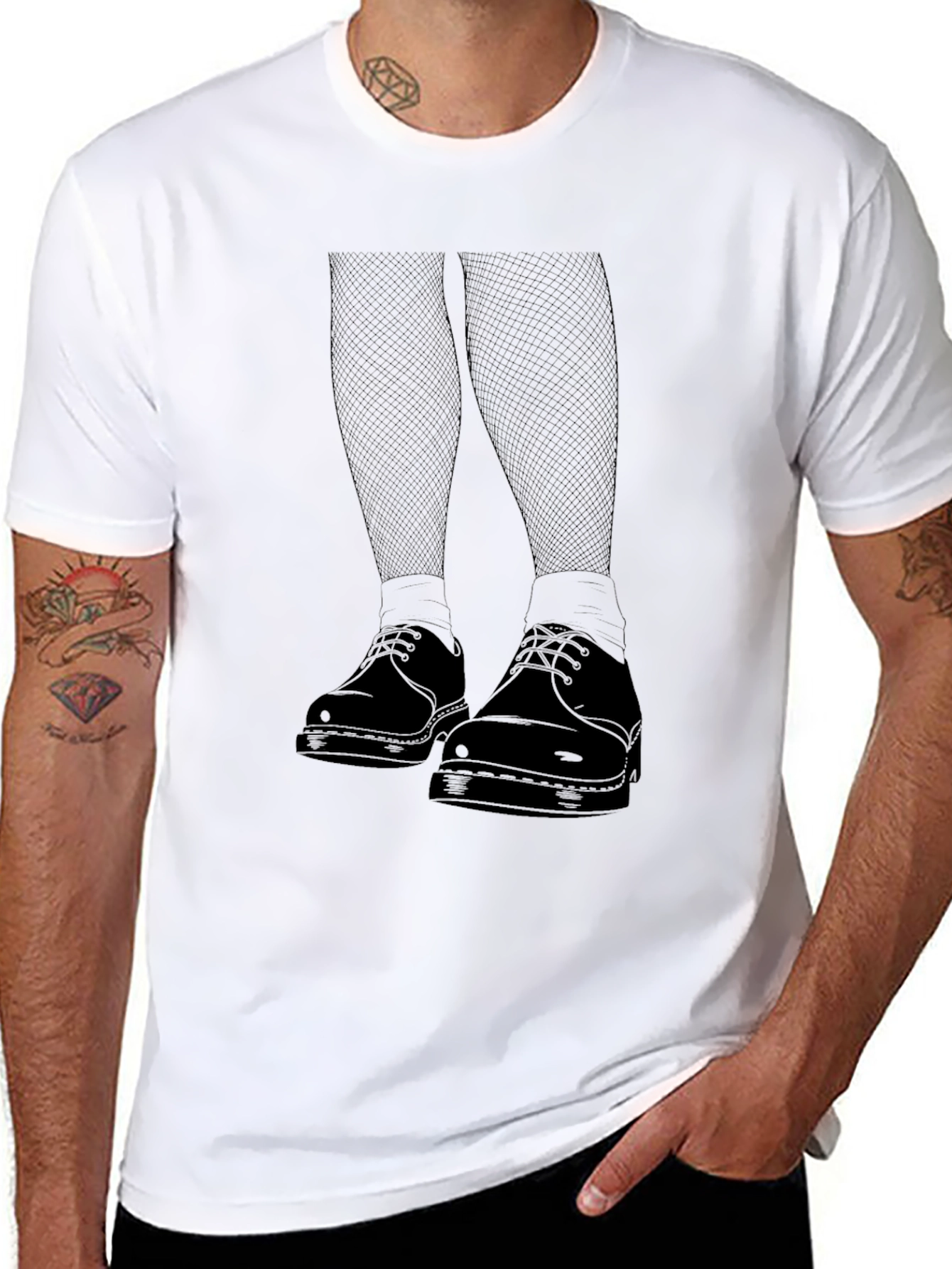 Graphic Print Black T-Shirt
