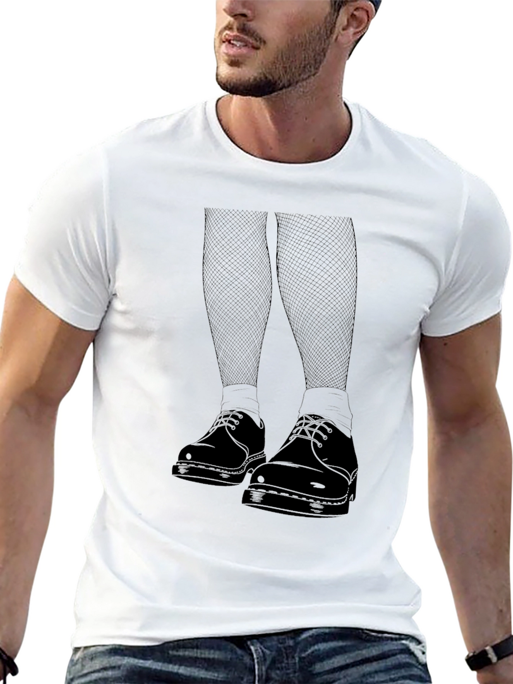 Graphic Print Black T-Shirt