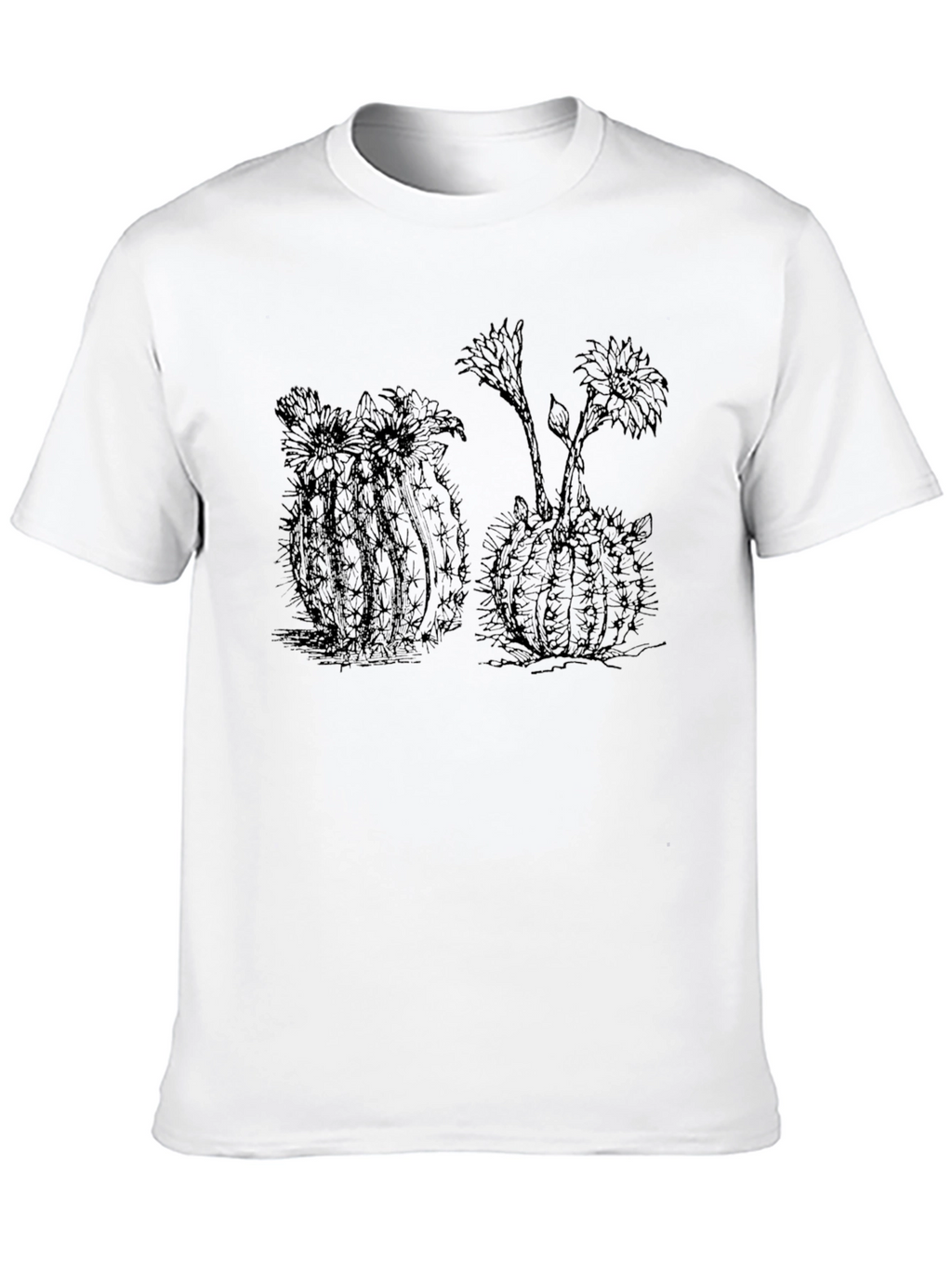 Cactus Graphic Tee - Stylish Black T-Shirt