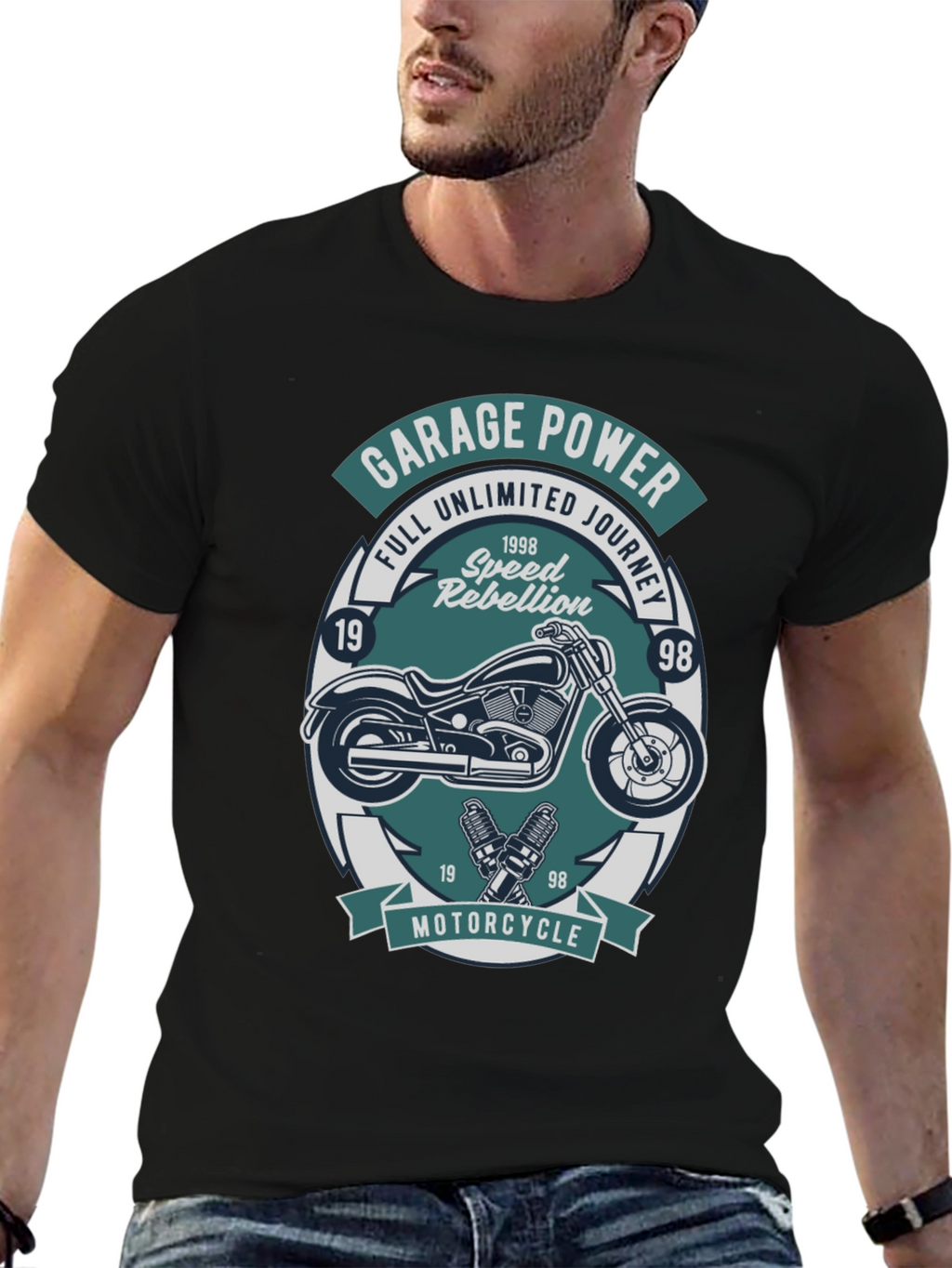 Garage Power Motorcycle T-Shirt