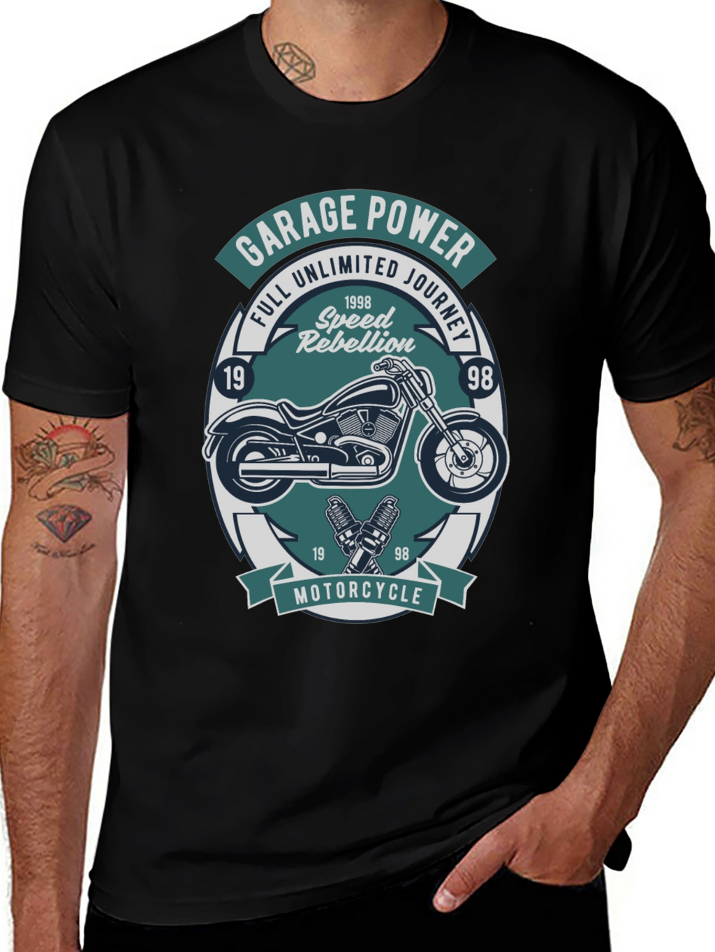 Garage Power Motorcycle T-Shirt