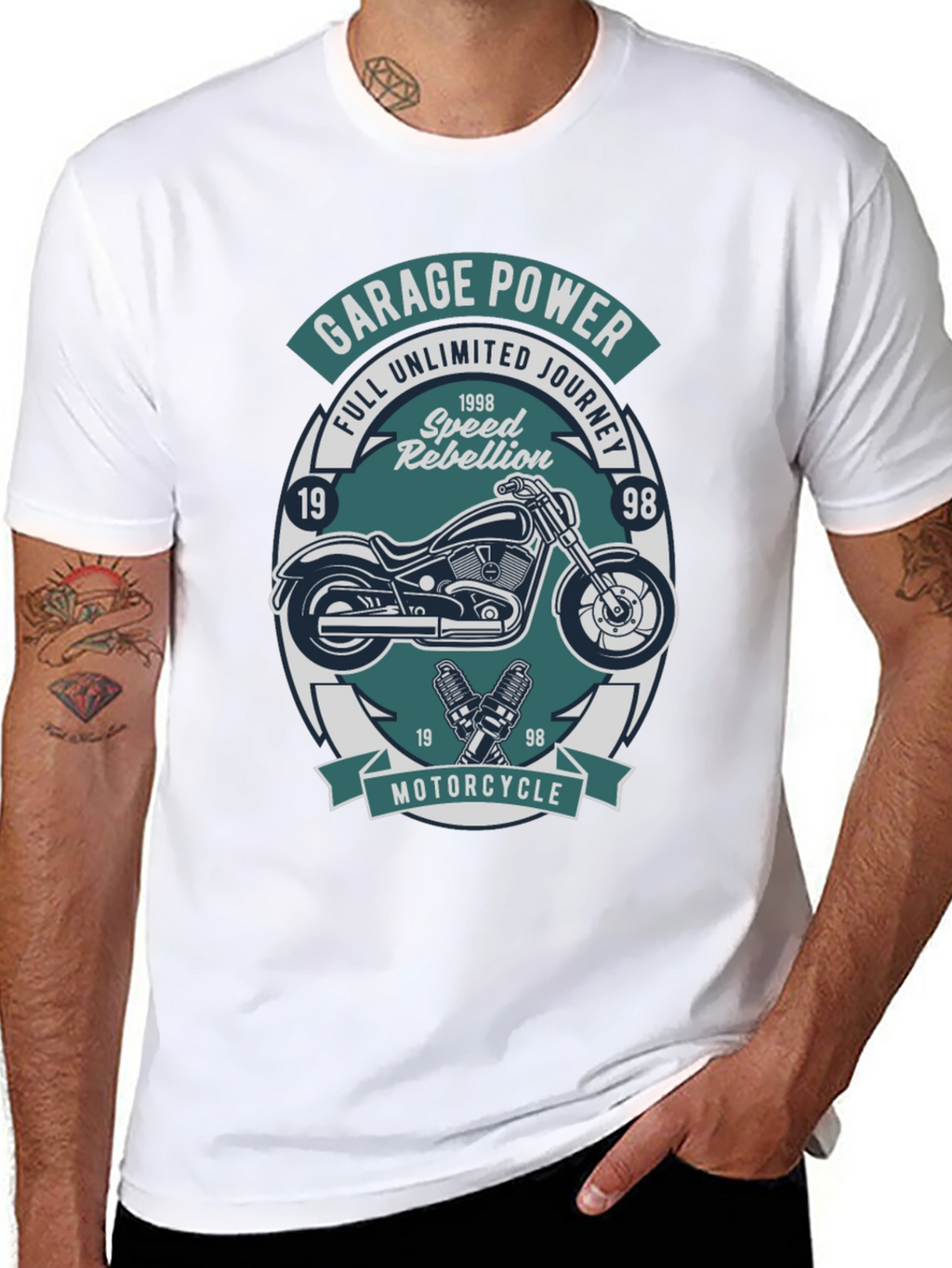 Garage Power Motorcycle T-Shirt