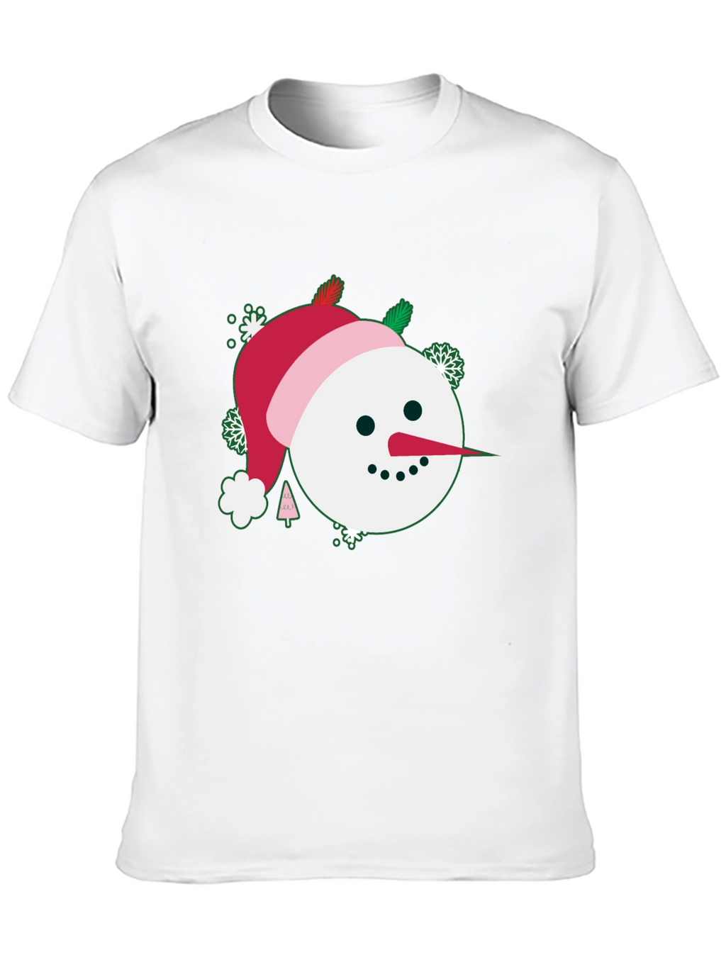 Festive Snowman Graphic Tee - Holiday Cheer