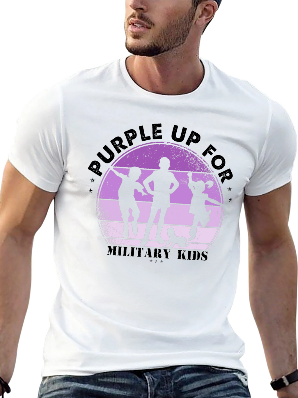 Purple Up For Military Kids T-Shirt