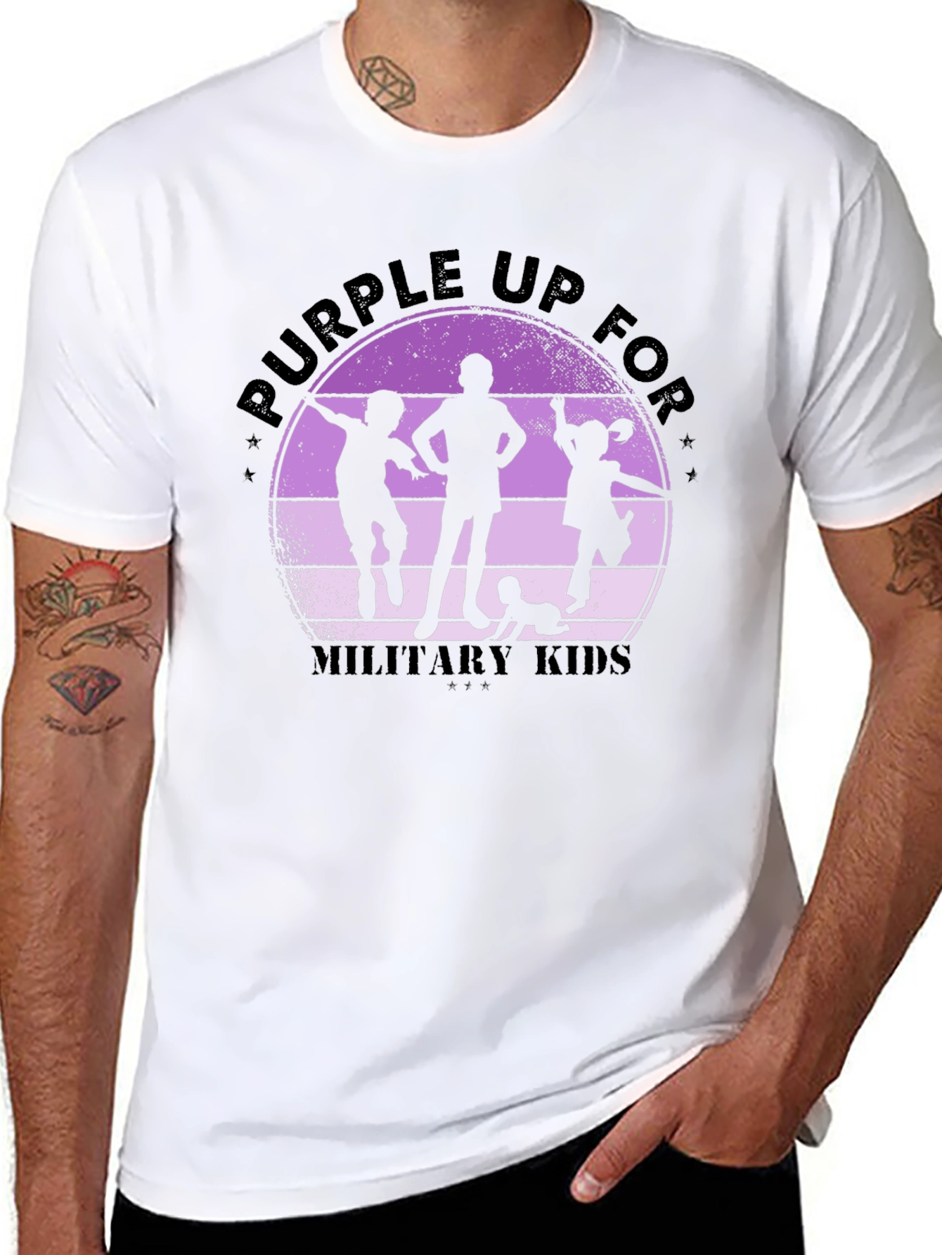 Purple Up For Military Kids T-Shirt