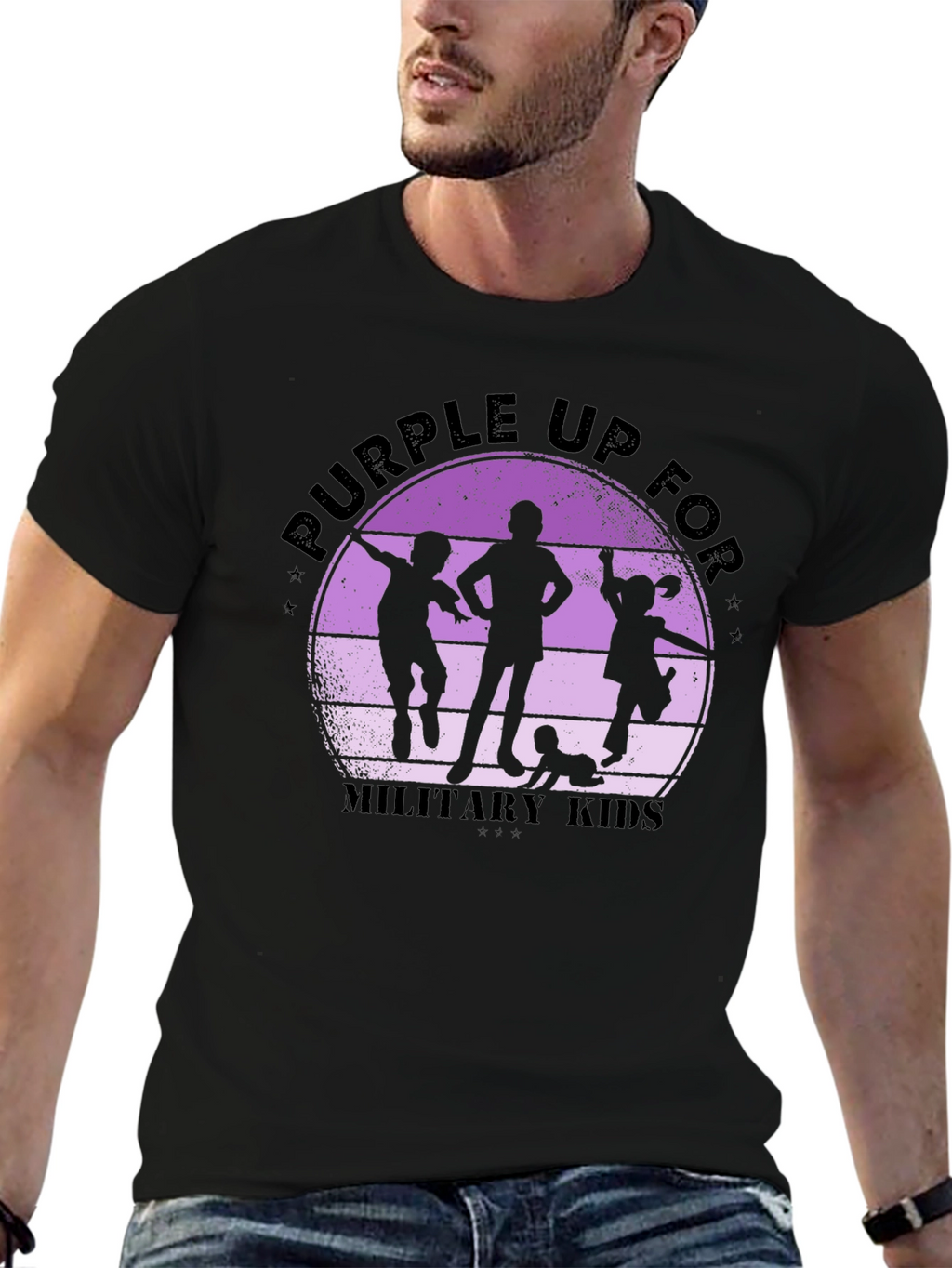 Purple Up For Military Kids T-Shirt