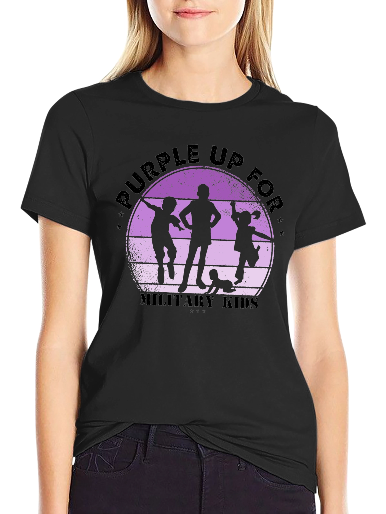Purple Up For Military Kids T-Shirt