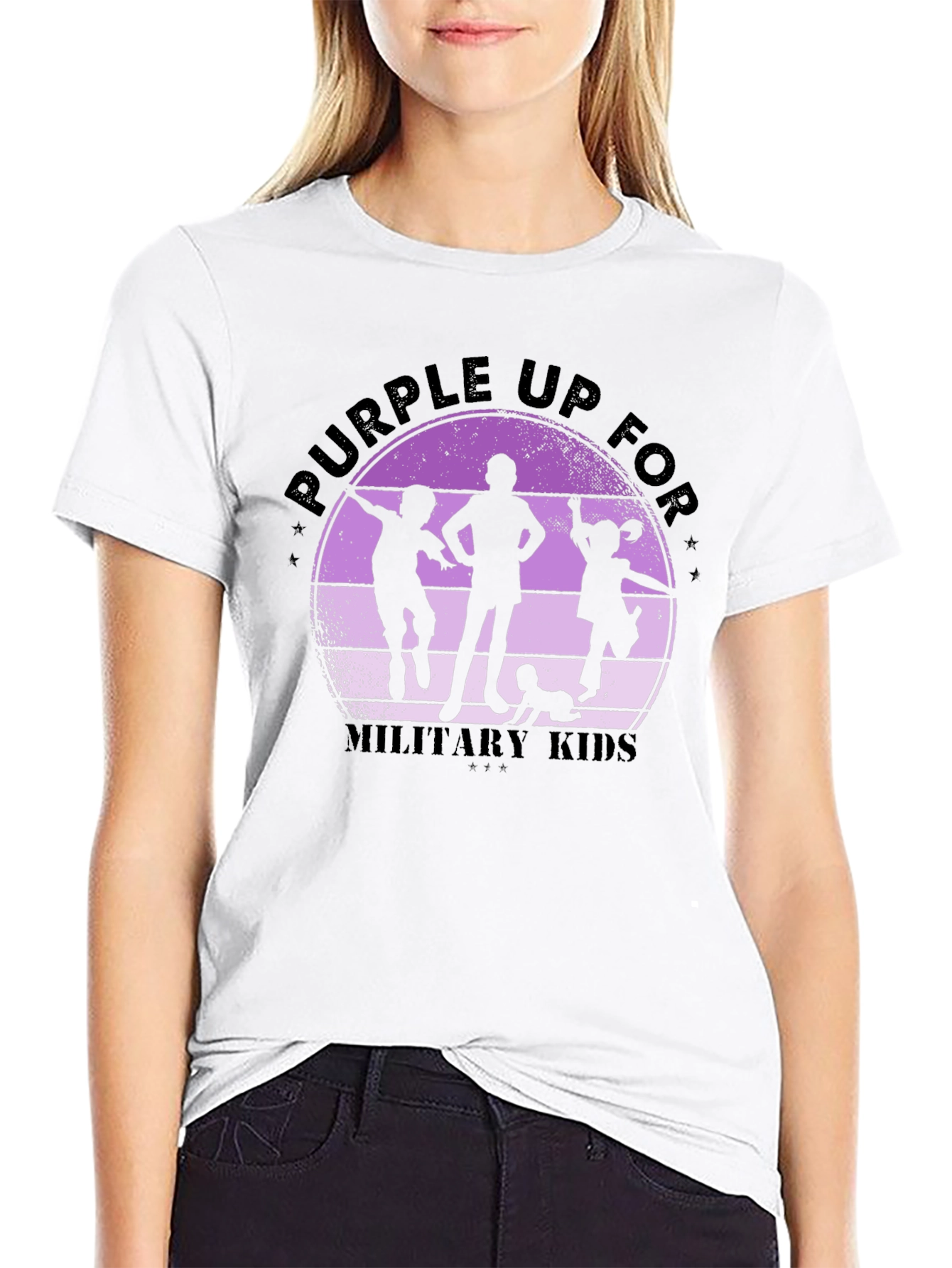 Purple Up For Military Kids T-Shirt