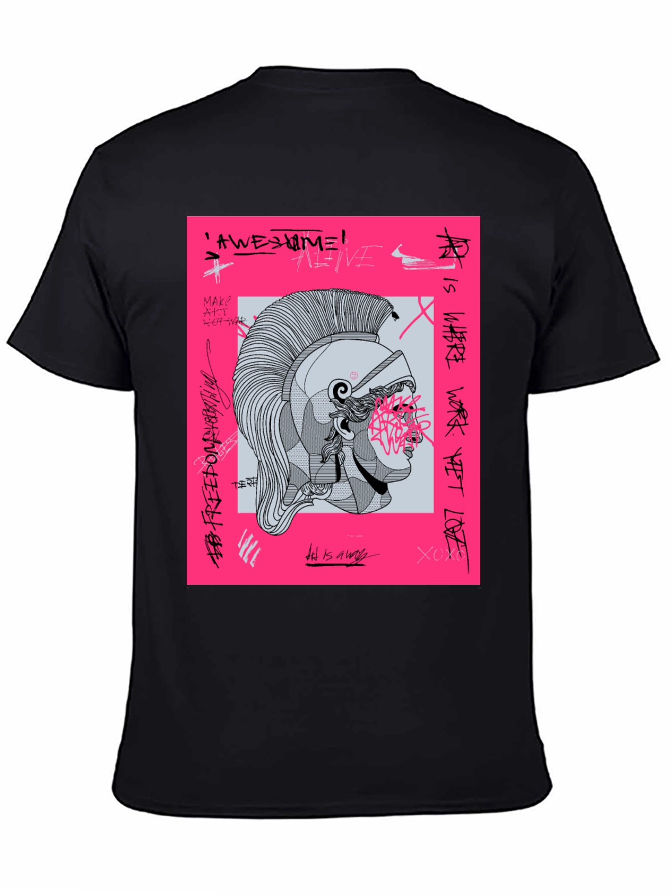 Graphic Print Tee - Ancient Warrior