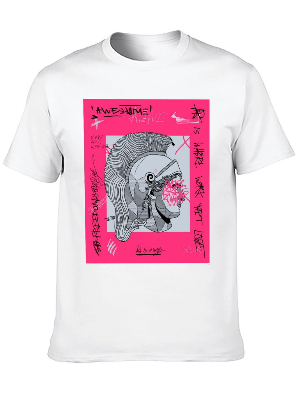 Graphic Print Tee - Ancient Warrior
