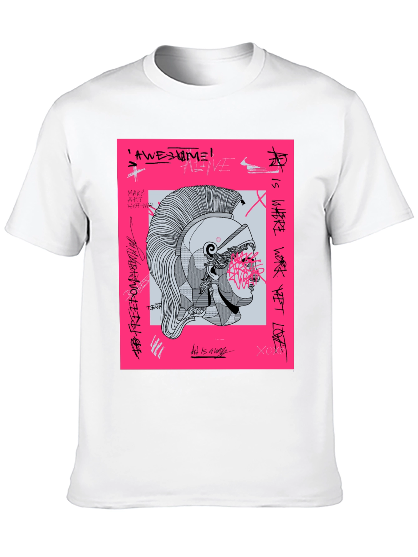 Graphic Print Tee - Ancient Warrior