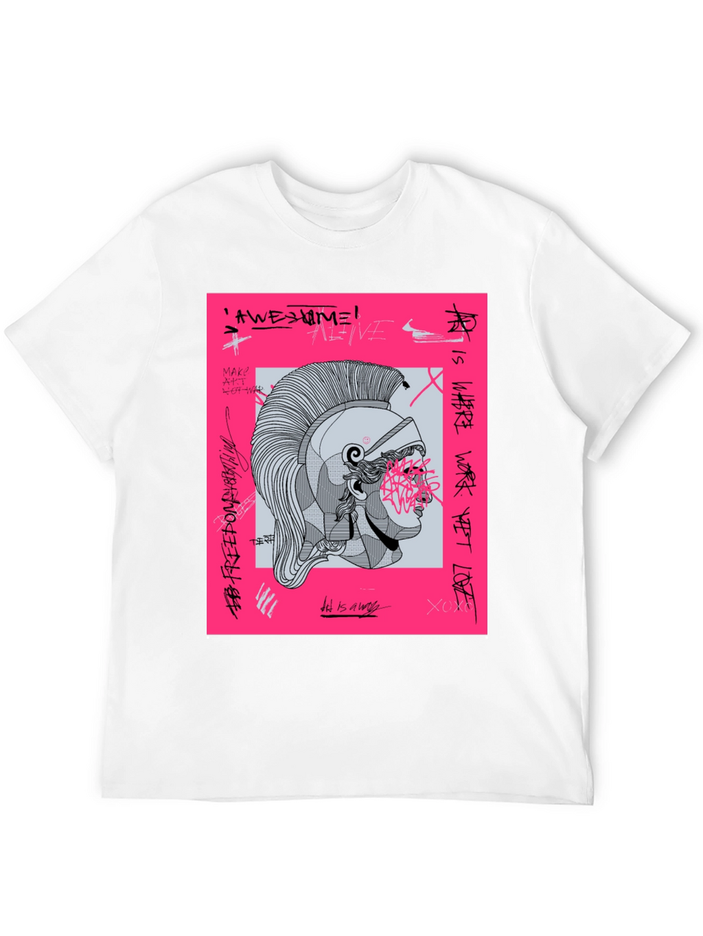 Graphic Print Tee - Ancient Warrior
