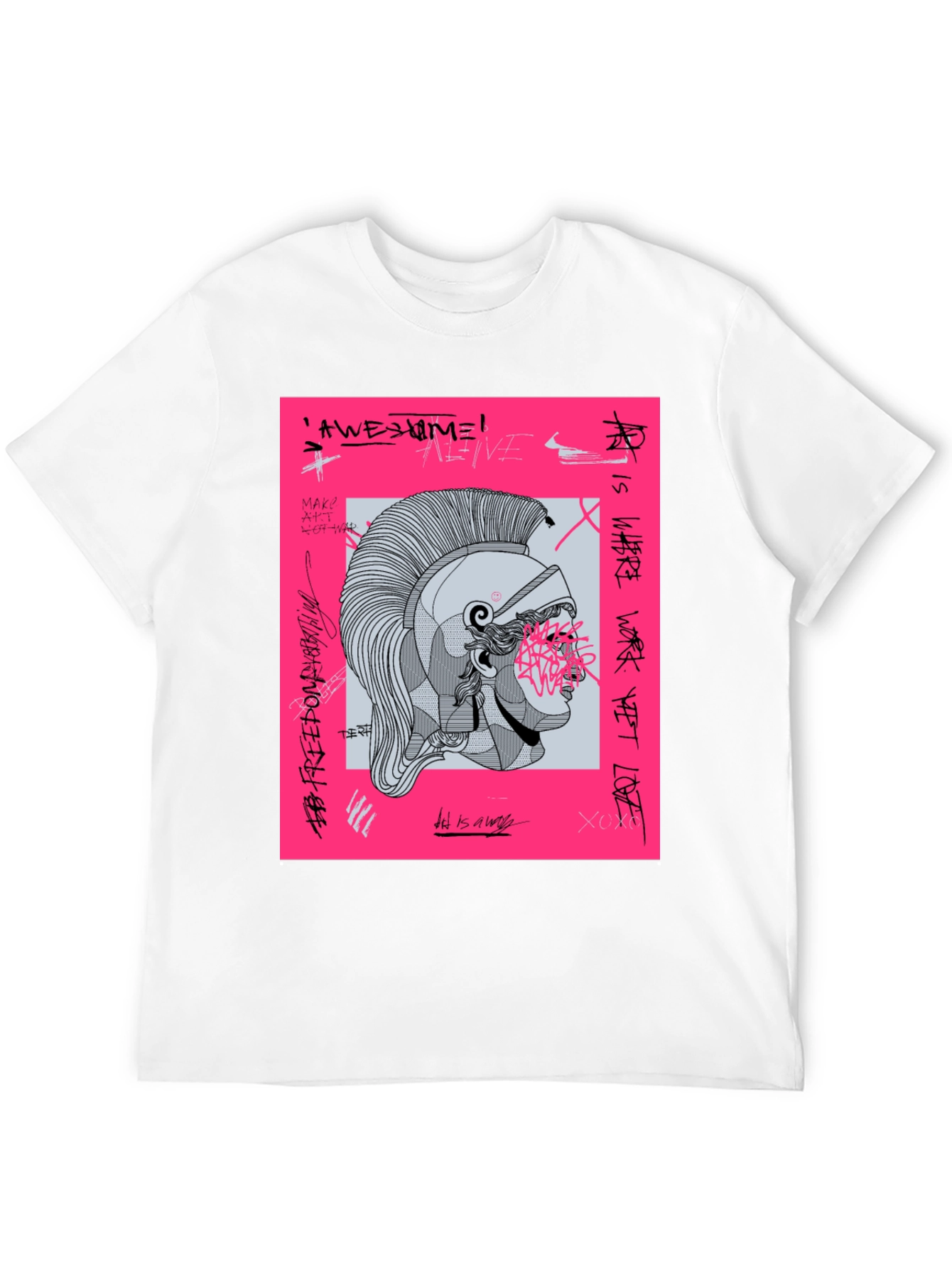 Graphic Print Tee - Ancient Warrior