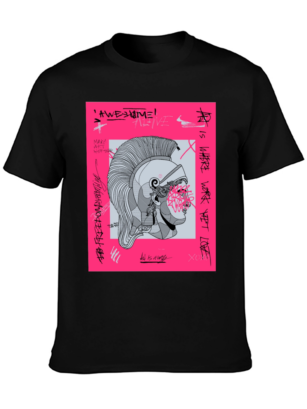 Graphic Print Tee - Ancient Warrior