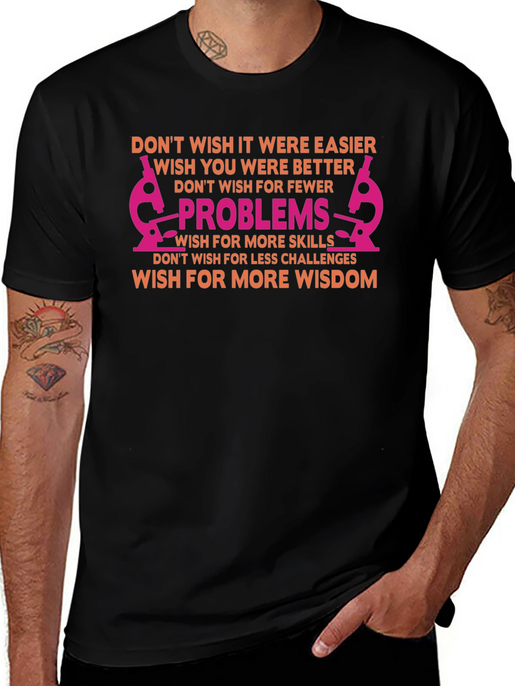 Wisdom Motivational Graphic T-Shirt