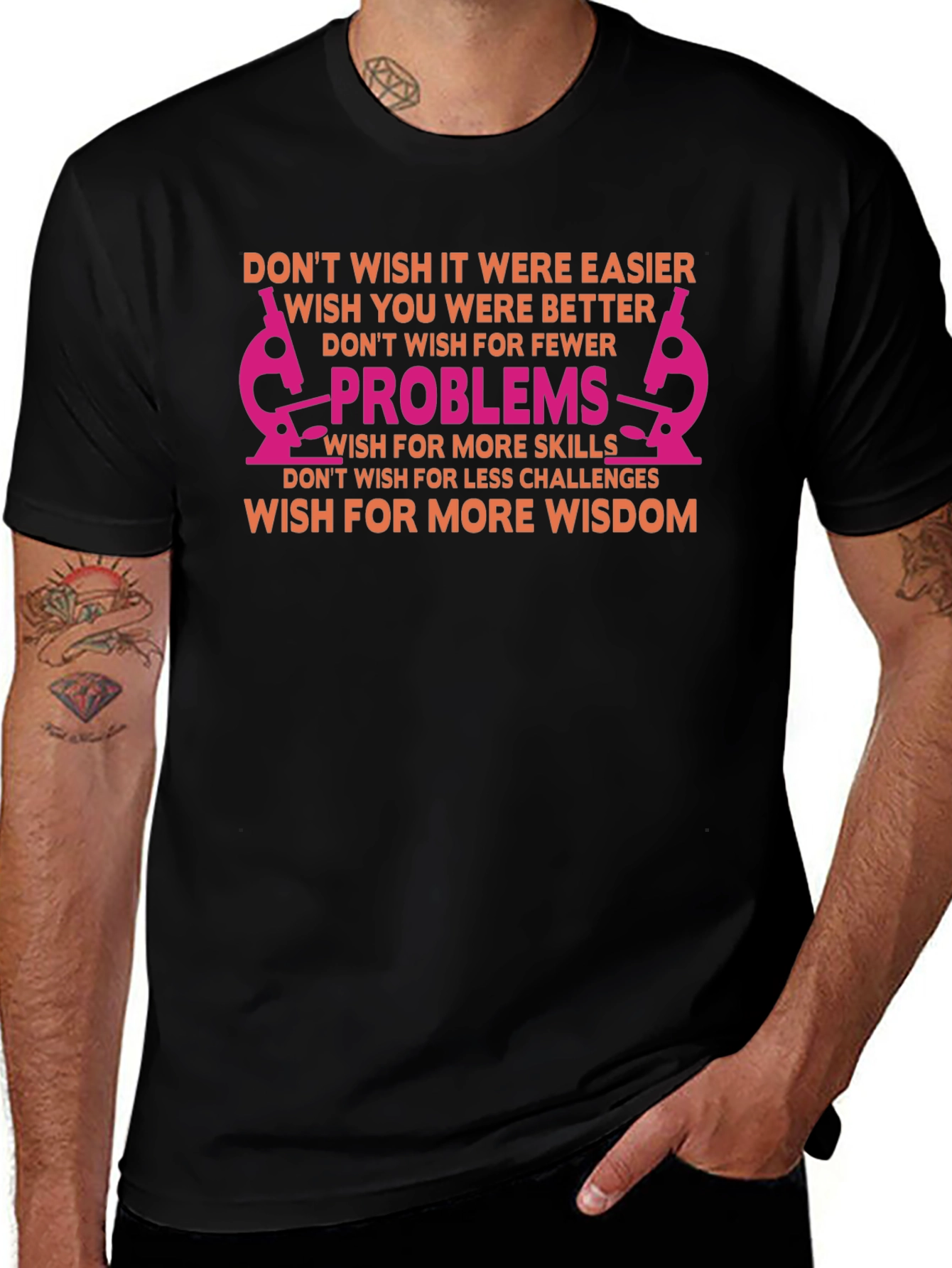Wisdom Motivational Graphic T-Shirt