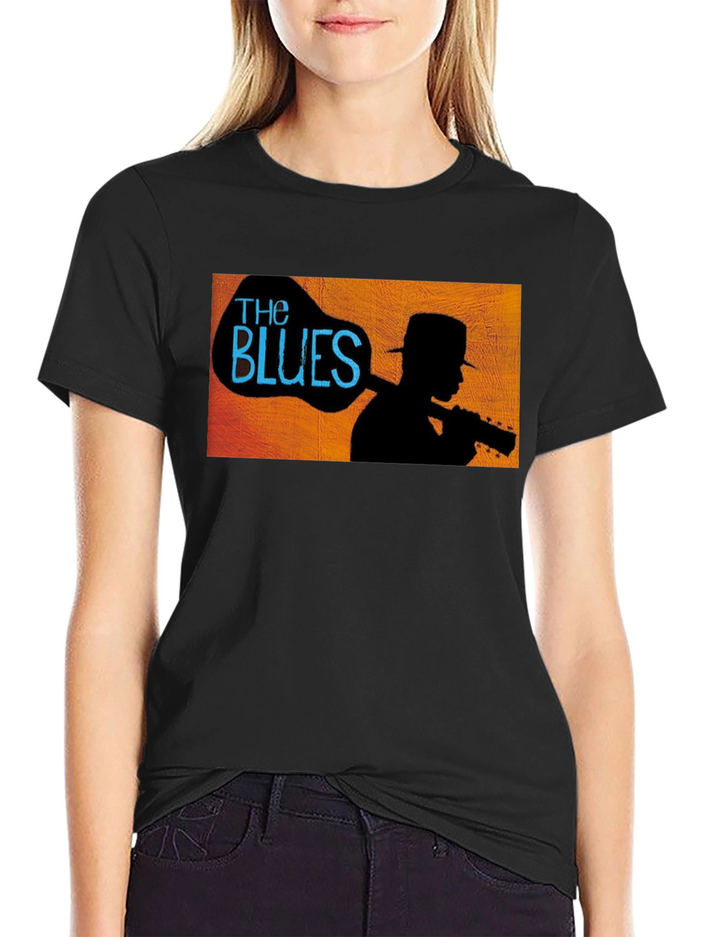 The Blues Silhouette Graphic Tee - Black