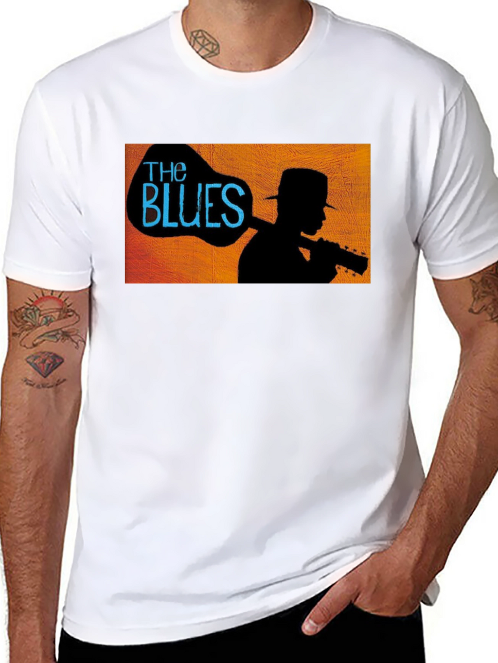 The Blues Silhouette Graphic Tee - Black