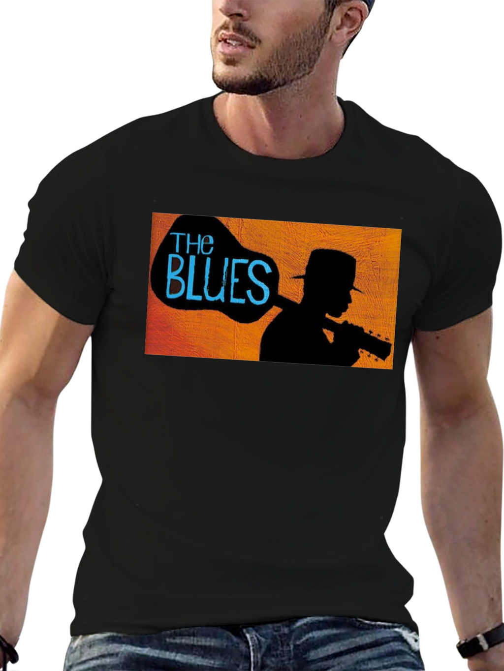 The Blues Silhouette Graphic Tee - Black