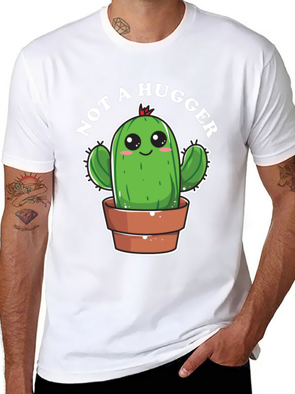 Not A Hugger Cactus T-Shirt