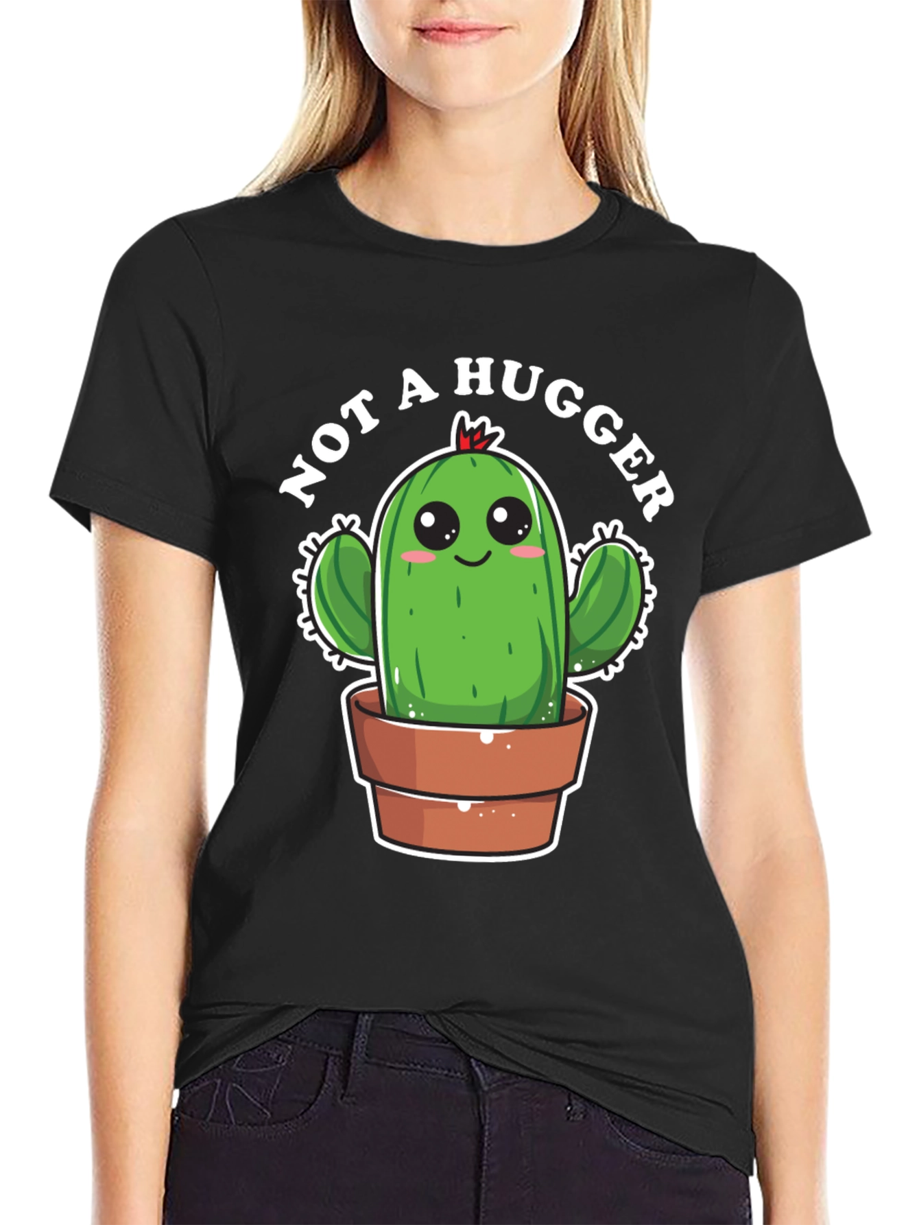 Not A Hugger Cactus T-Shirt