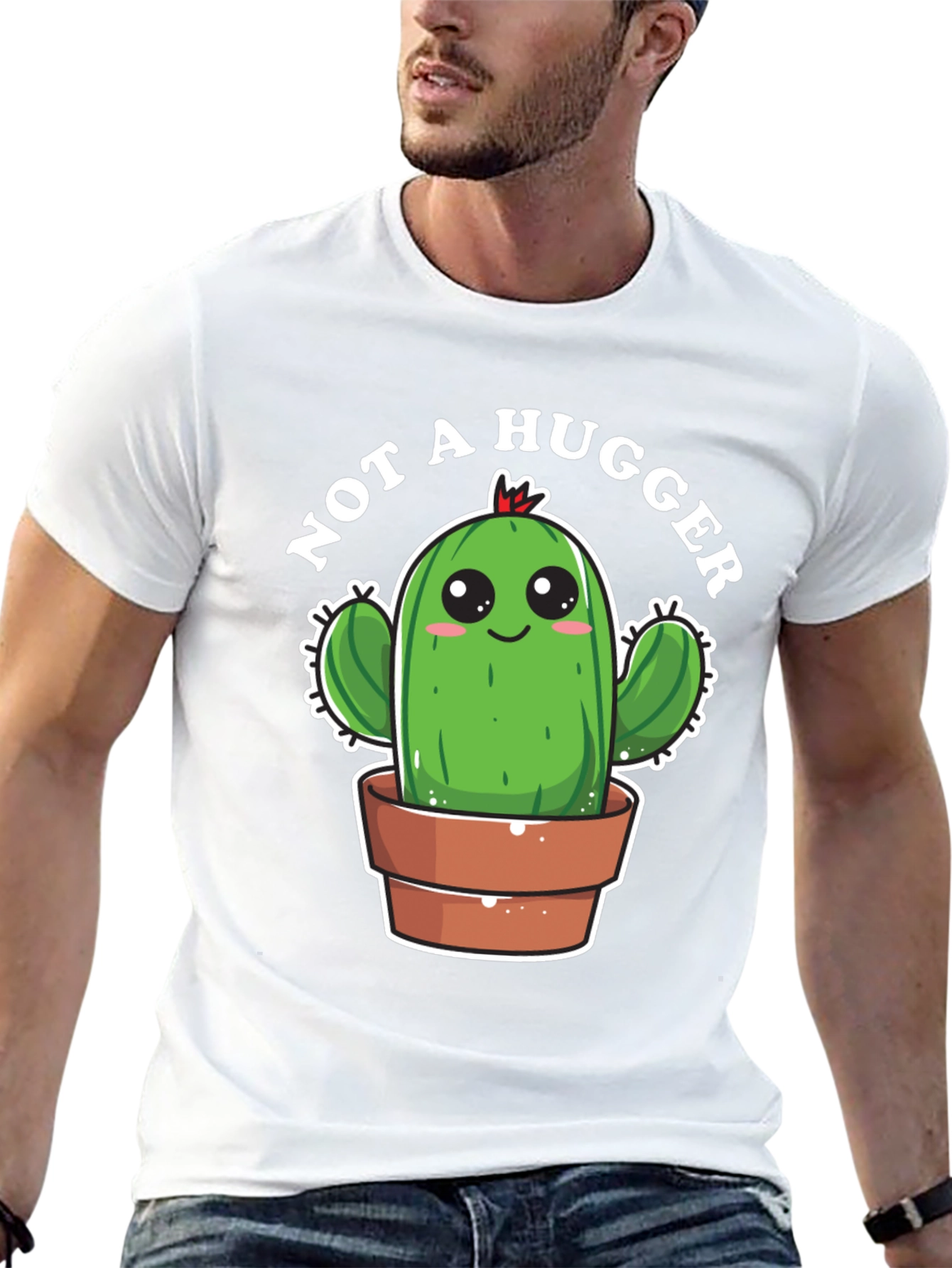 Not A Hugger Cactus T-Shirt