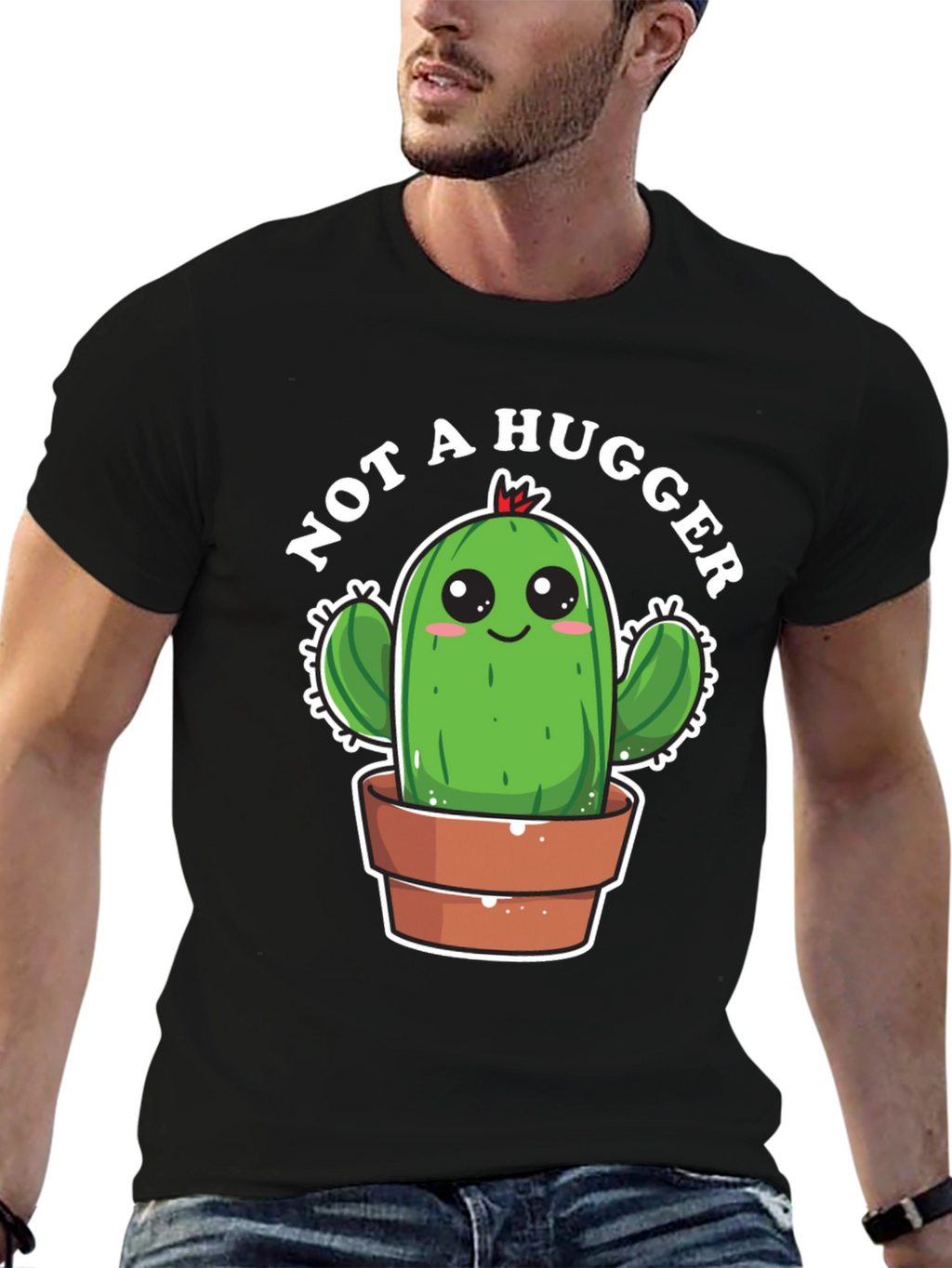 Not A Hugger Cactus T-Shirt