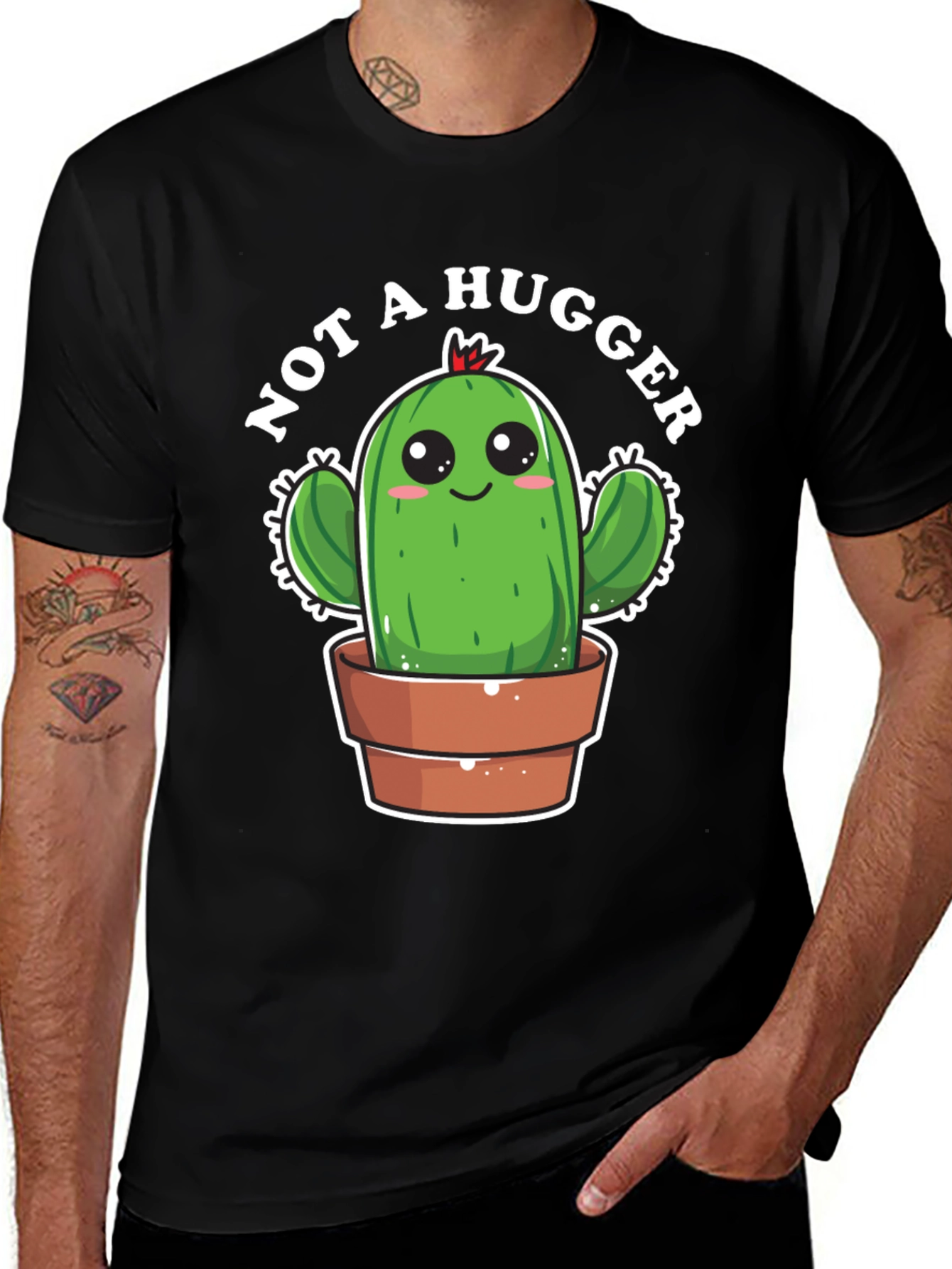 Not A Hugger Cactus T-Shirt