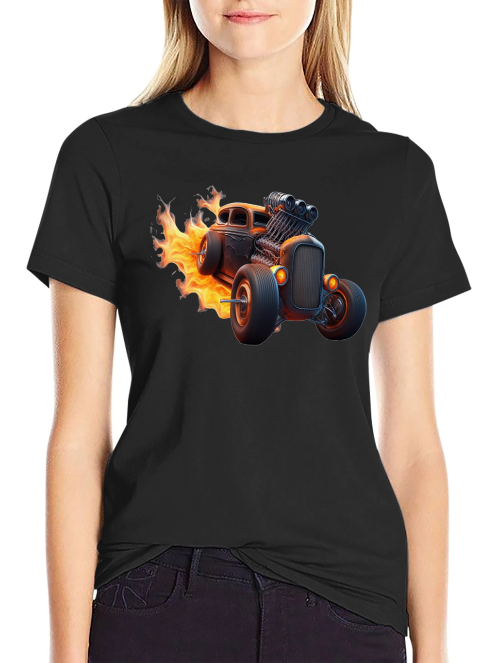 Flame Hot Rod Graphic T-Shirt