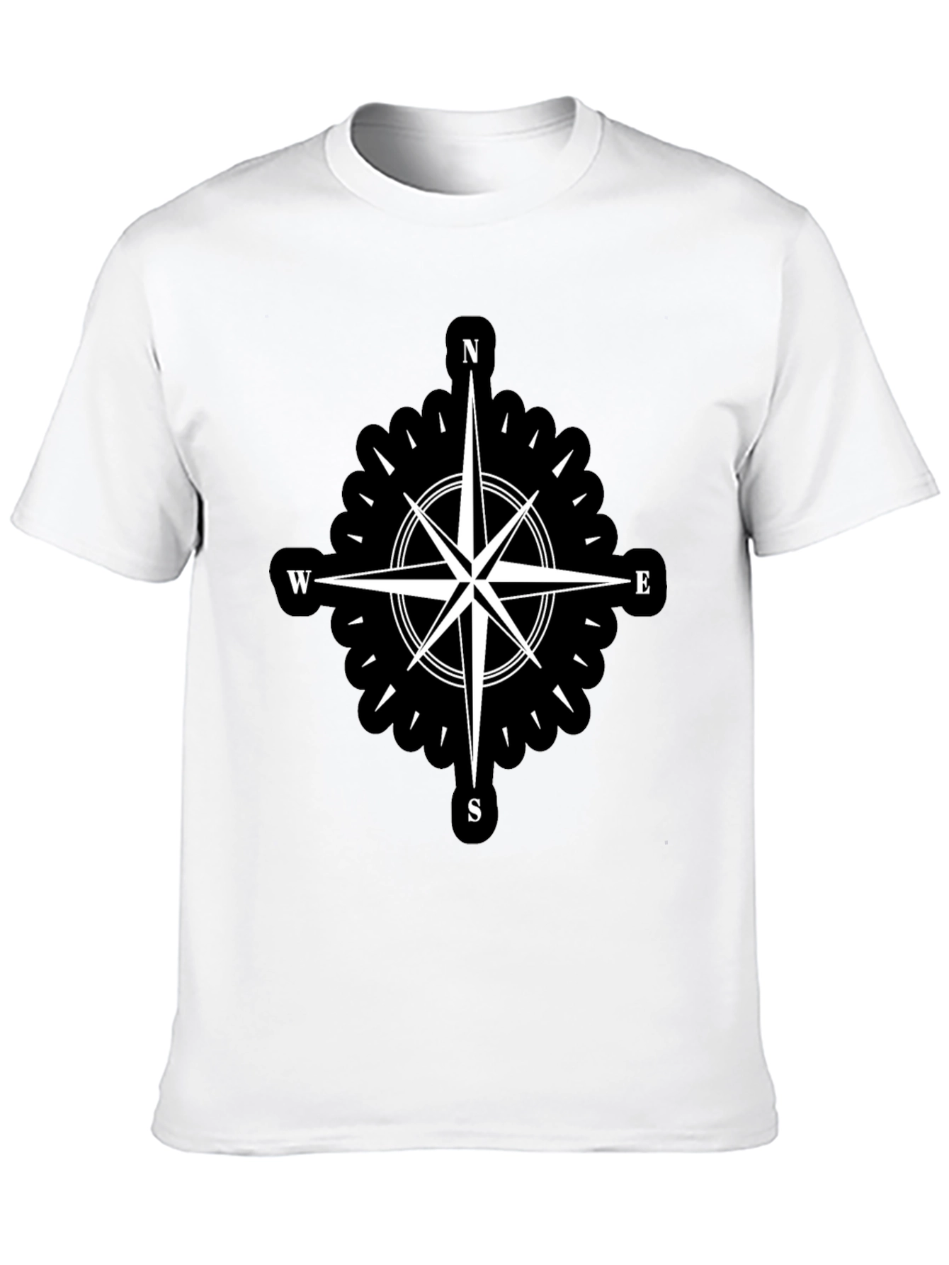 Compass Rose Black T-Shirt