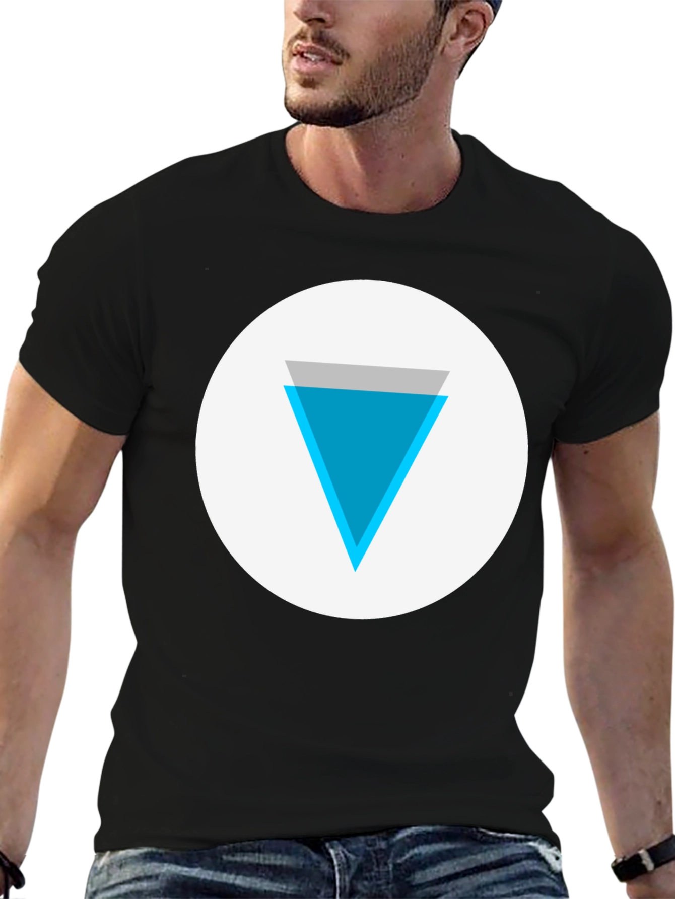Modern Graphic Tee - Inverted Triangle Design
