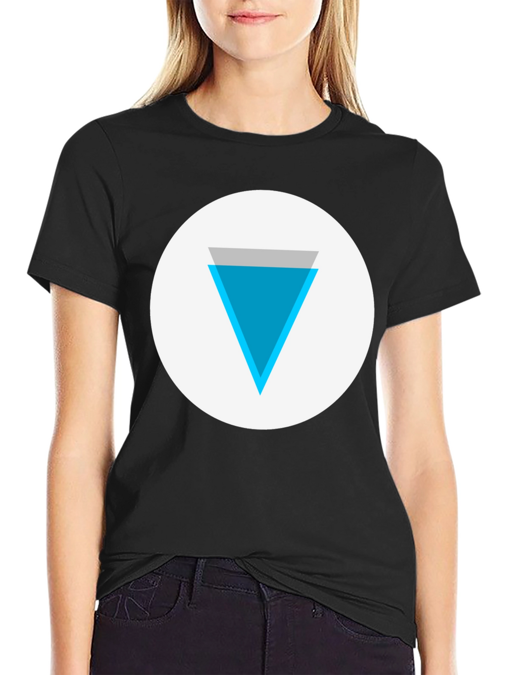 Modern Graphic Tee - Inverted Triangle Design