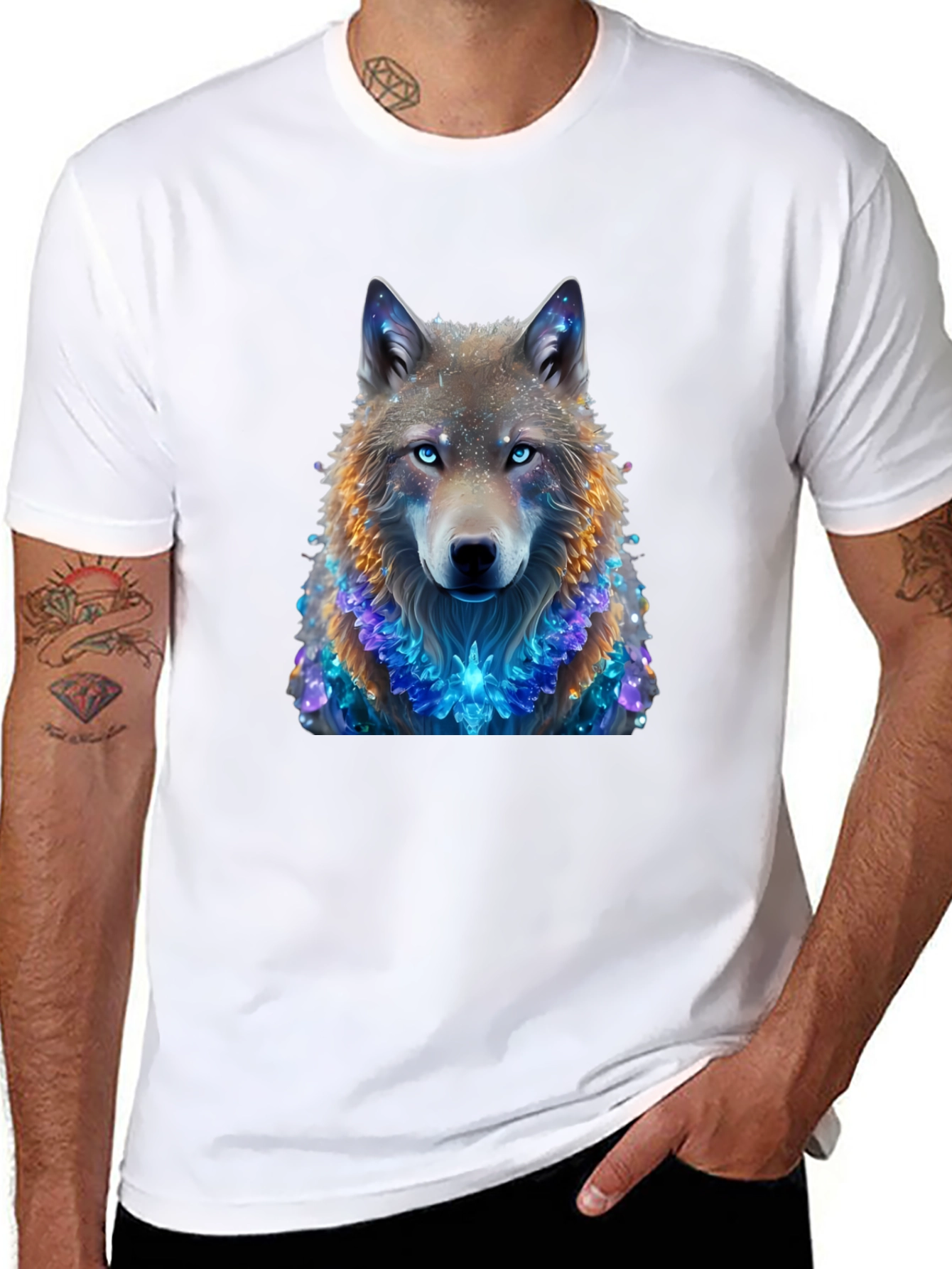 Wolf Graphic Black T-Shirt