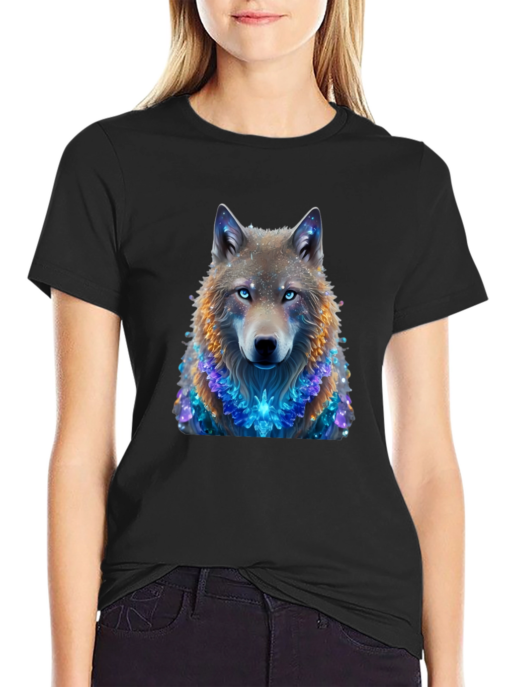 Wolf Graphic Black T-Shirt