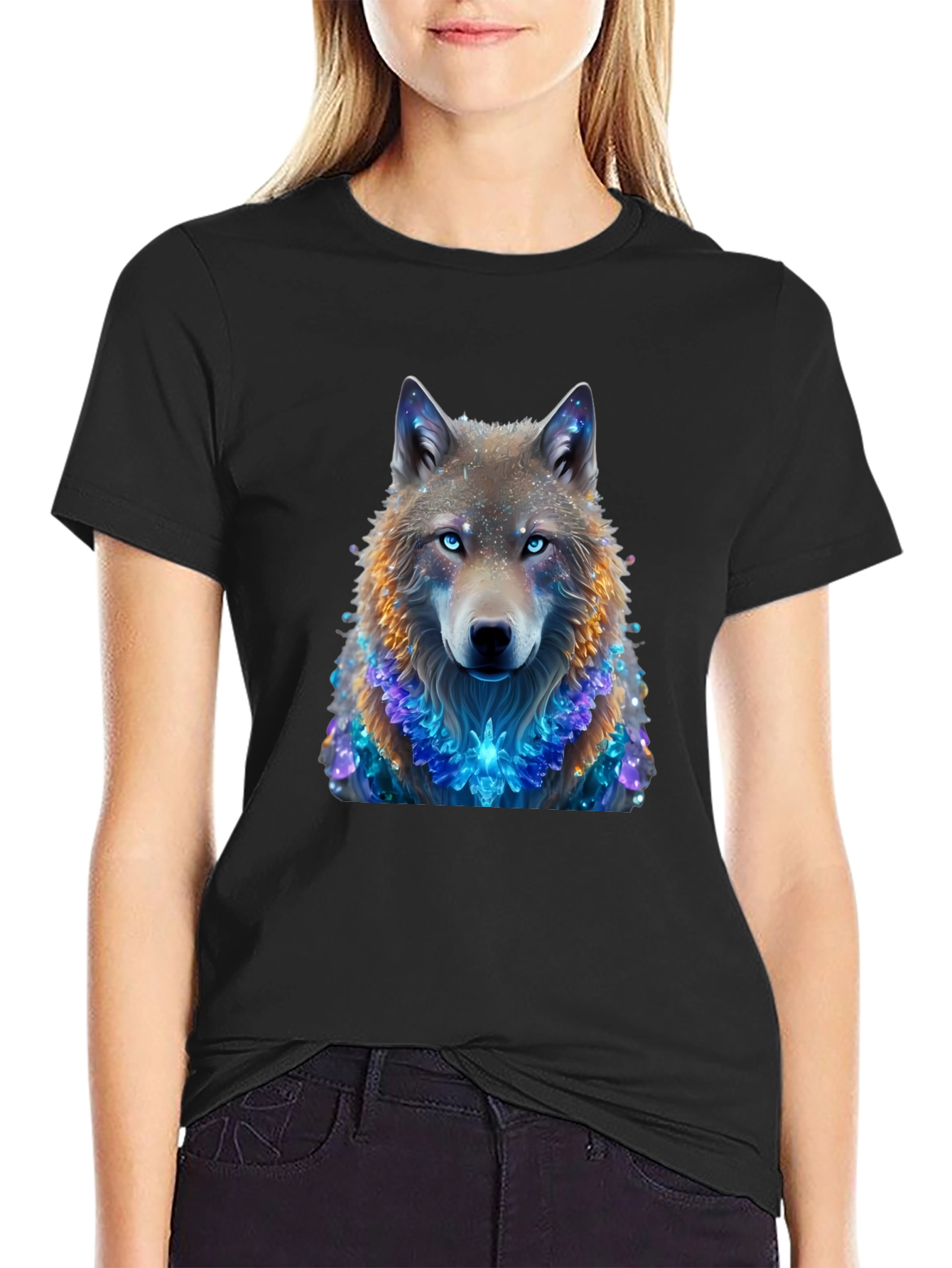 Wolf Graphic Black T-Shirt