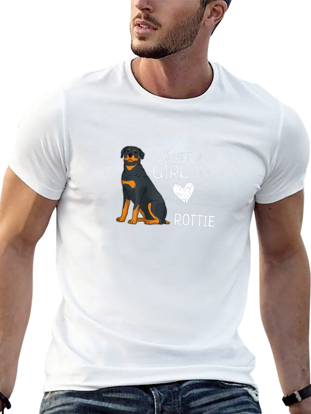 Just a Girl Who Loves Her Rottie T-Shirt