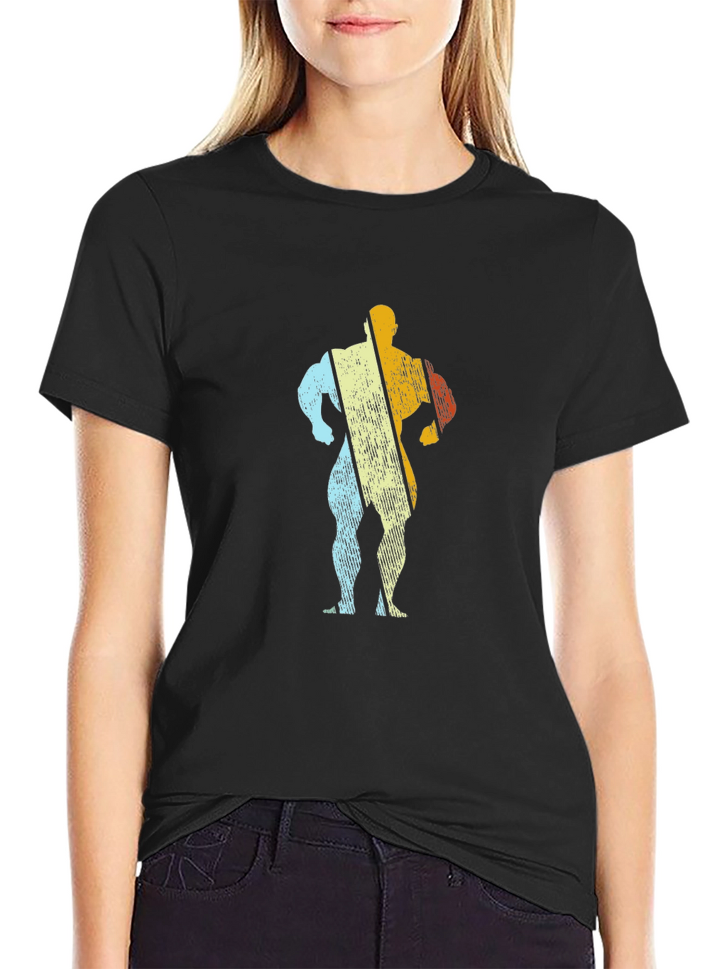 Retro Bodybuilder Graphic T-Shirt