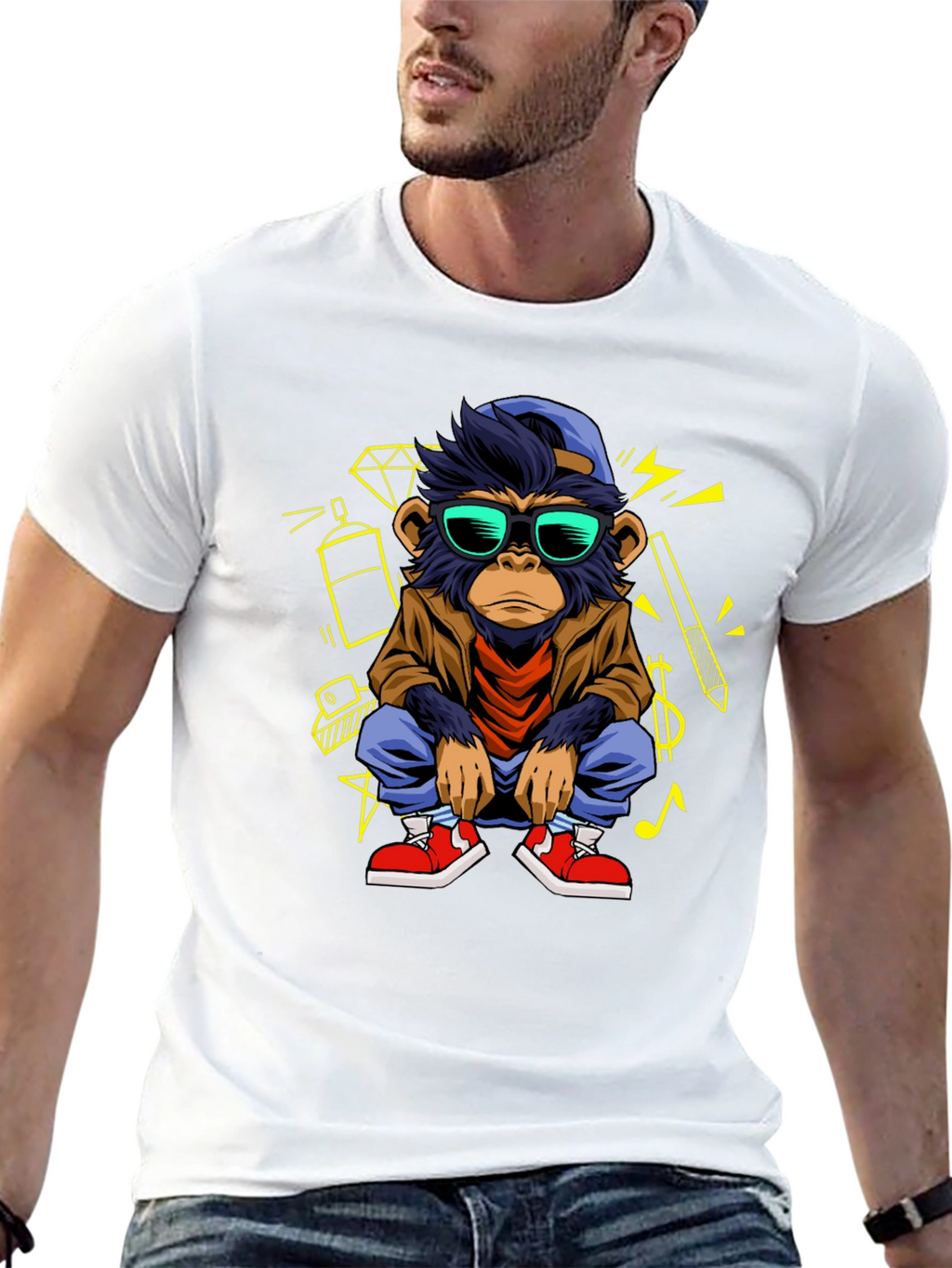 Cool Monkey Graphic Tee - Streetwear Style