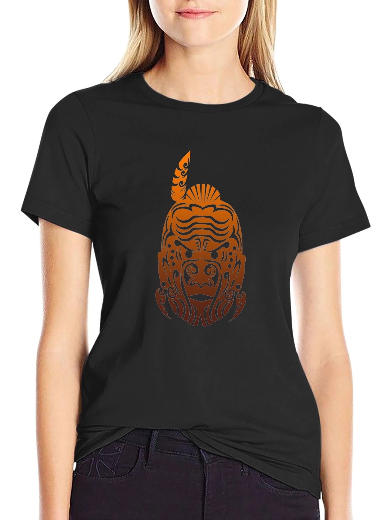 Tribal Gorilla Graphic Tee - Mens Black T-Shirt