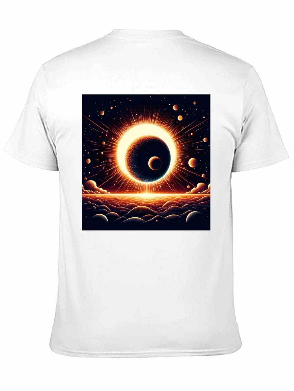 Solar Eclipse Graphic Black Tee